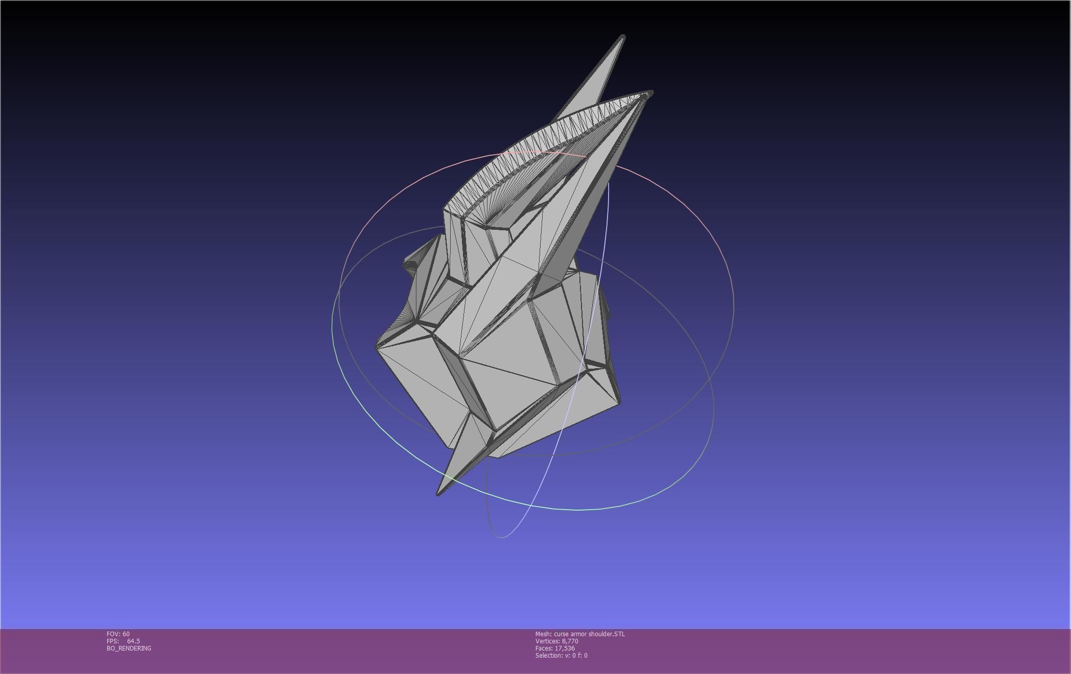 Shield Hero Curse Armor Shoulder 3D print model_10