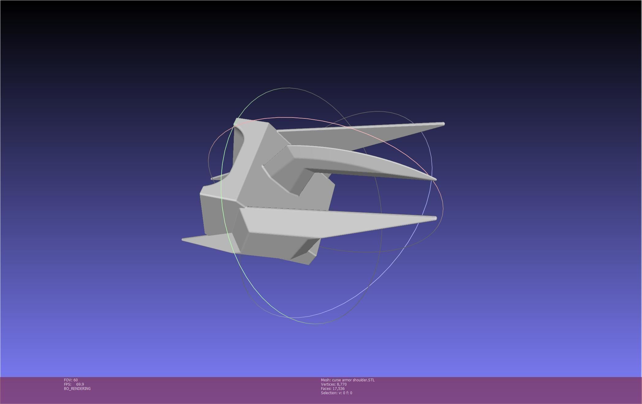 Shield Hero Curse Armor Shoulder 3D print model_36