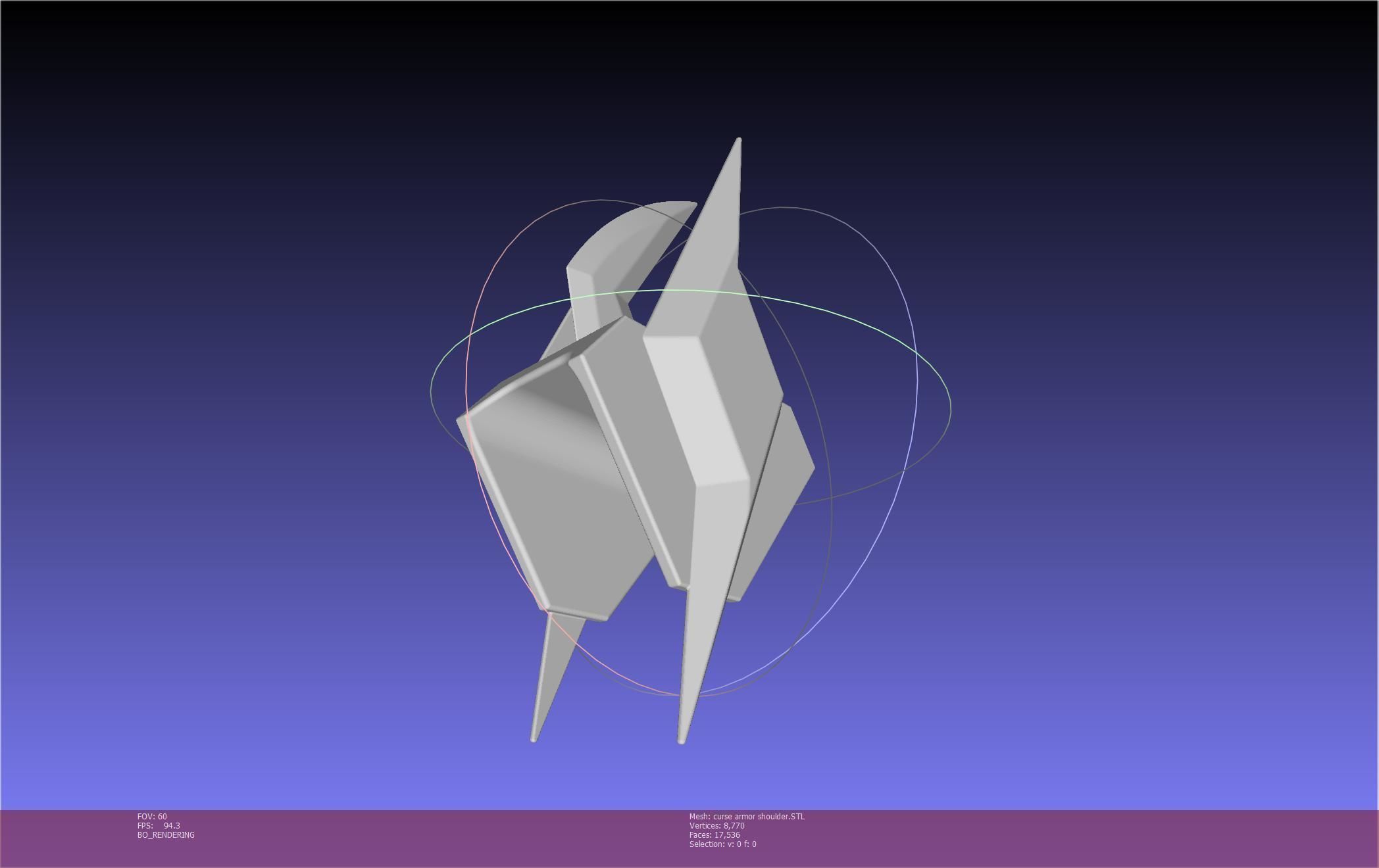 Shield Hero Curse Armor Shoulder 3D print model_3