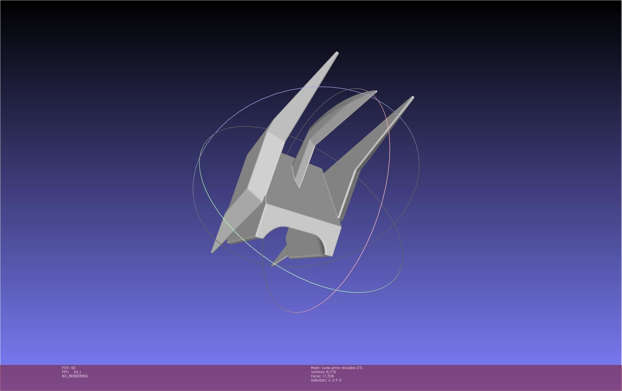 Shield Hero Curse Armor Shoulder 3D print model_41