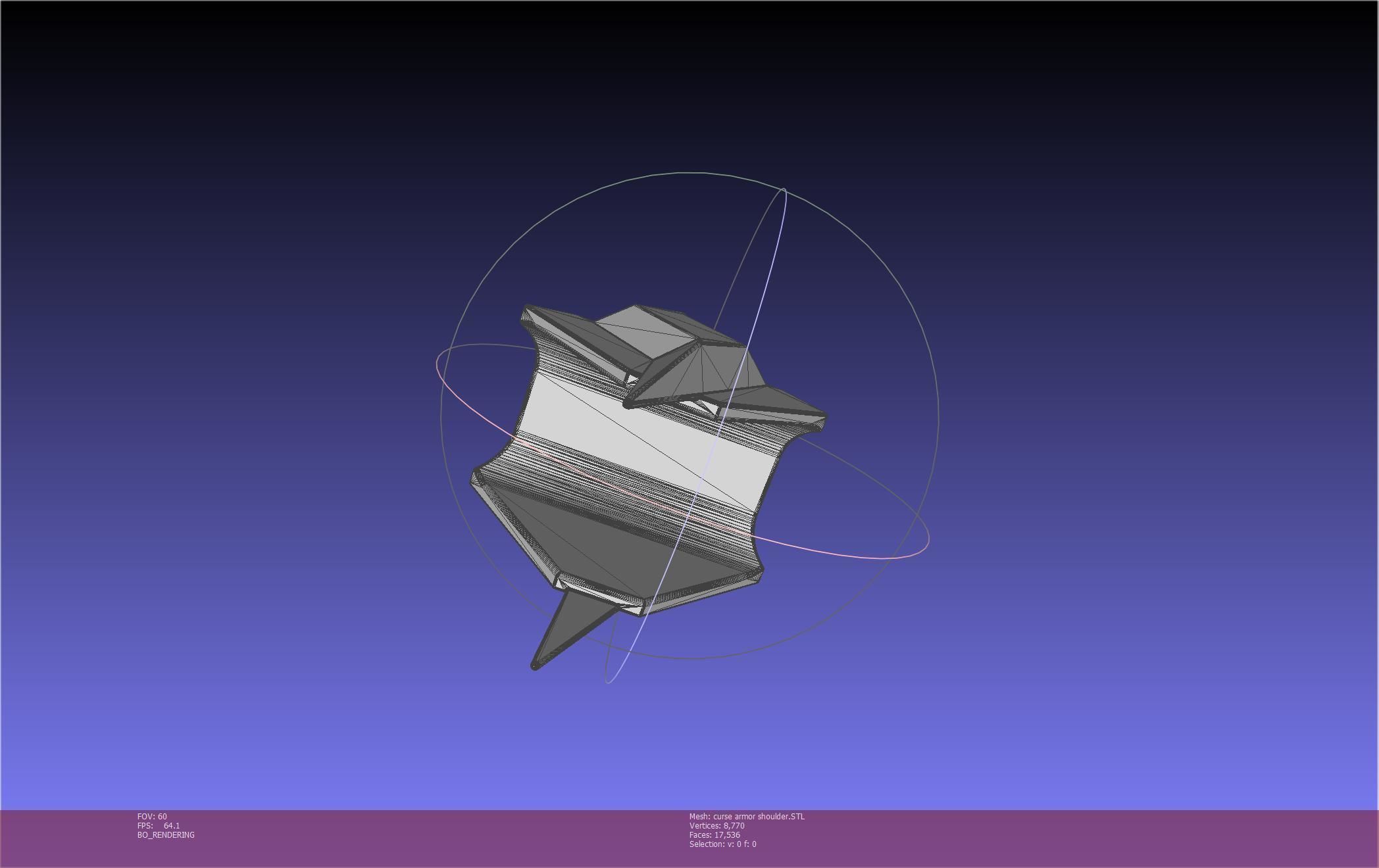 Shield Hero Curse Armor Shoulder 3D print model_17