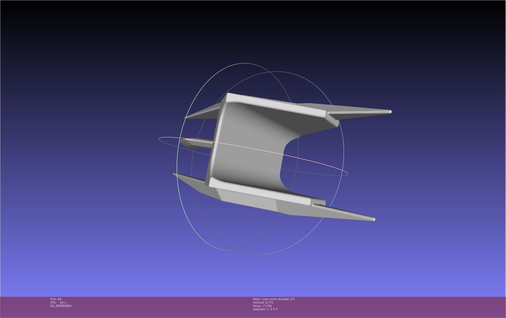 Shield Hero Curse Armor Shoulder 3D print model_25