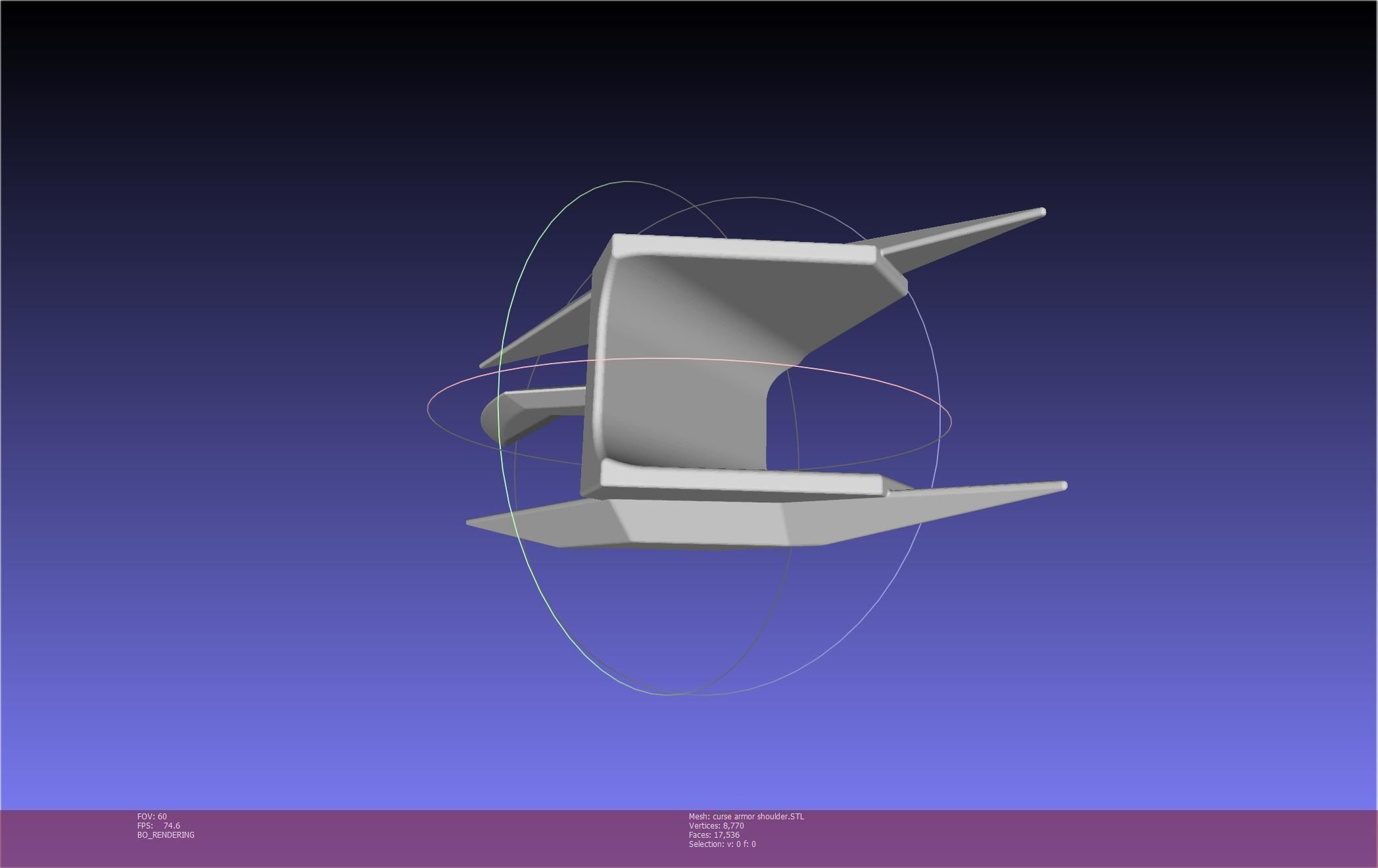 Shield Hero Curse Armor Shoulder 3D print model_26