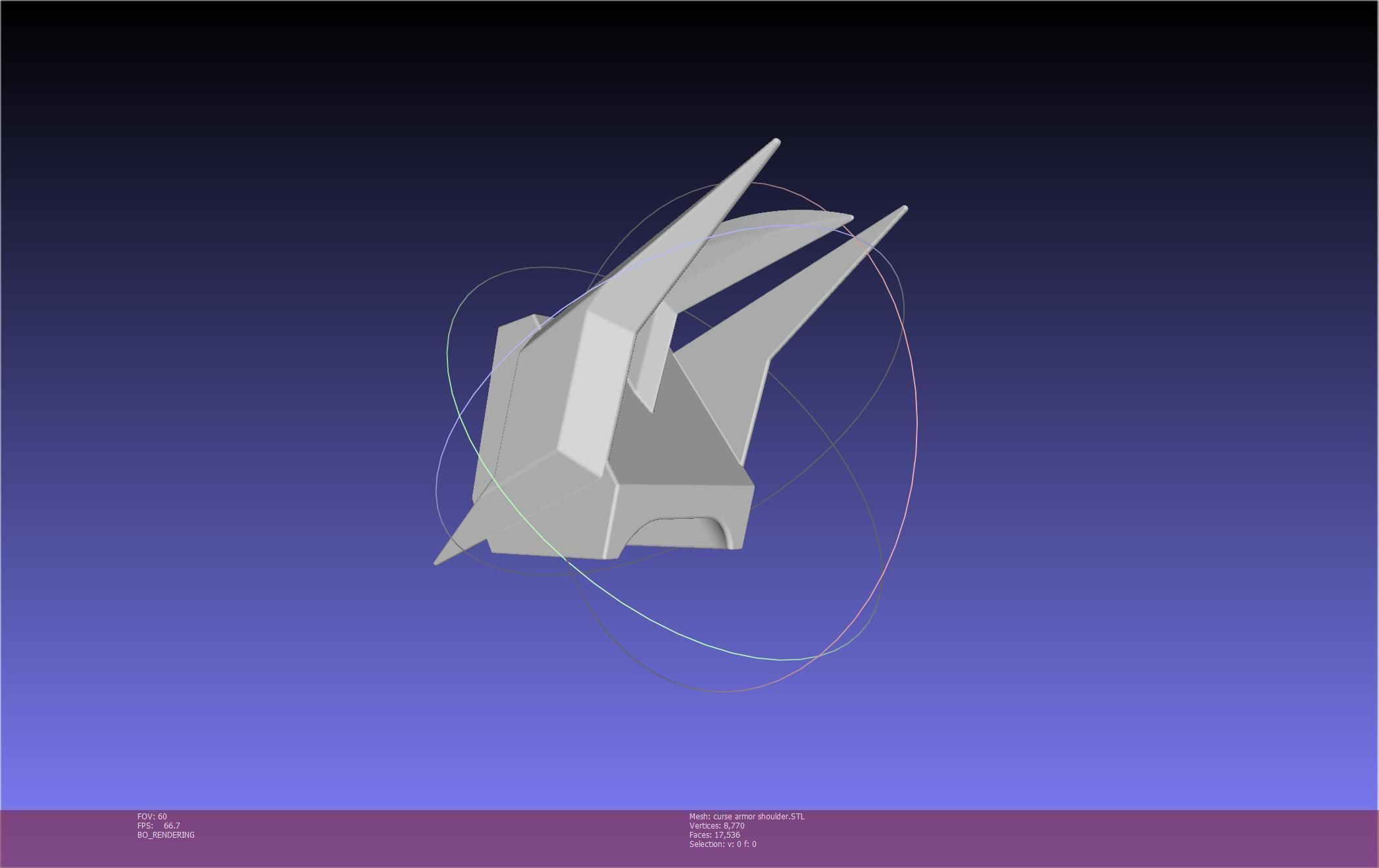 Shield Hero Curse Armor Shoulder 3D print model_42