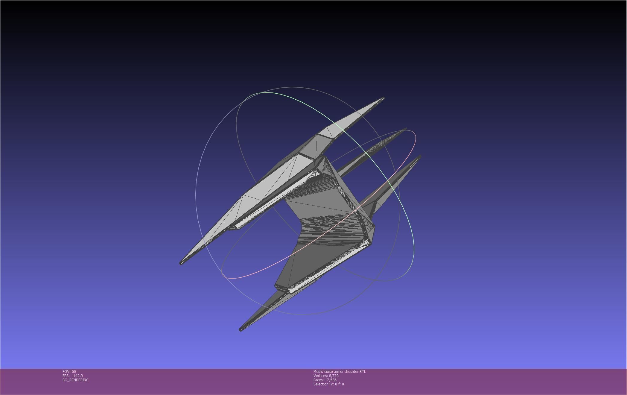 Shield Hero Curse Armor Shoulder 3D print model_15