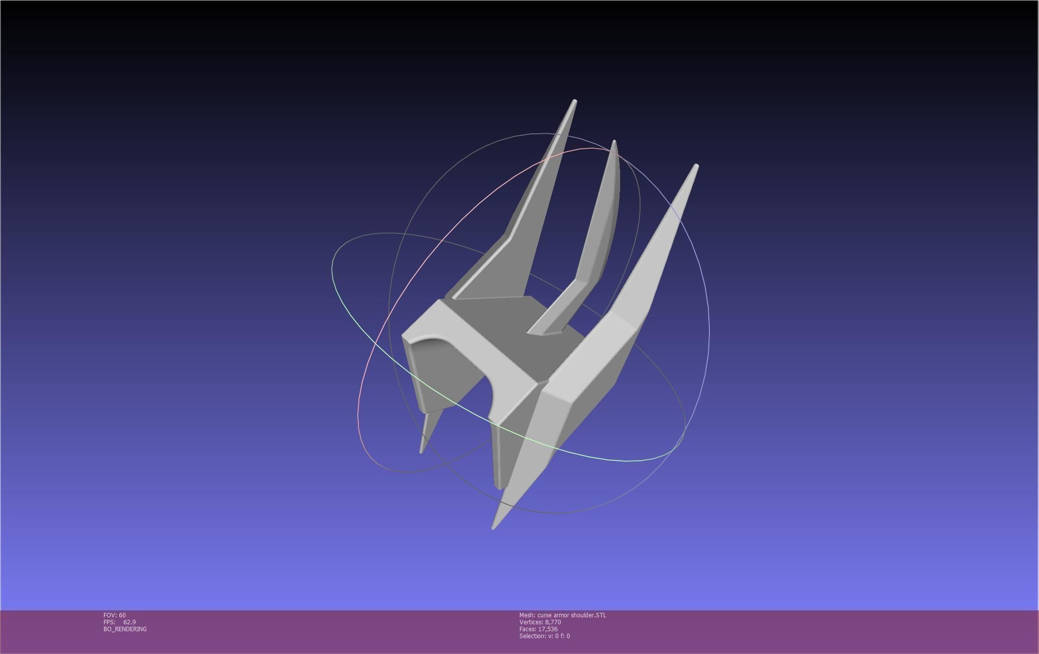 Shield Hero Curse Armor Shoulder 3D print model_46