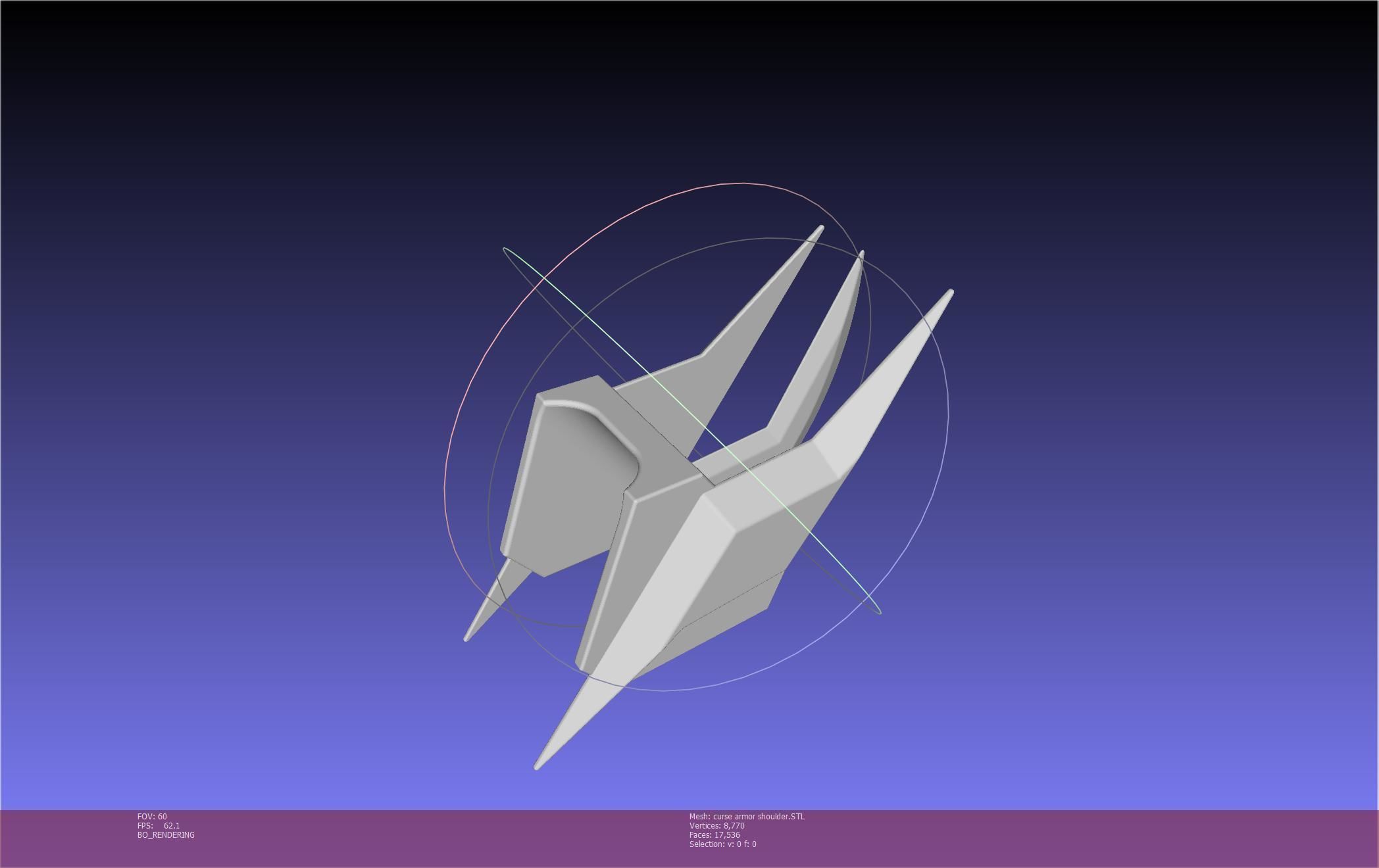 Shield Hero Curse Armor Shoulder 3D print model_47