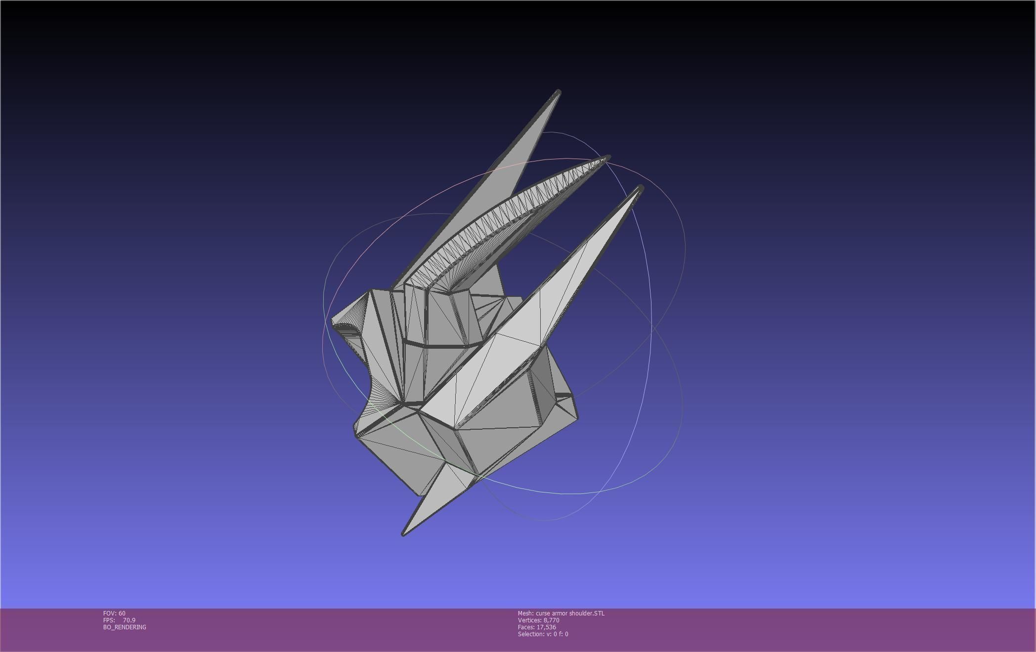 Shield Hero Curse Armor Shoulder 3D print model_21