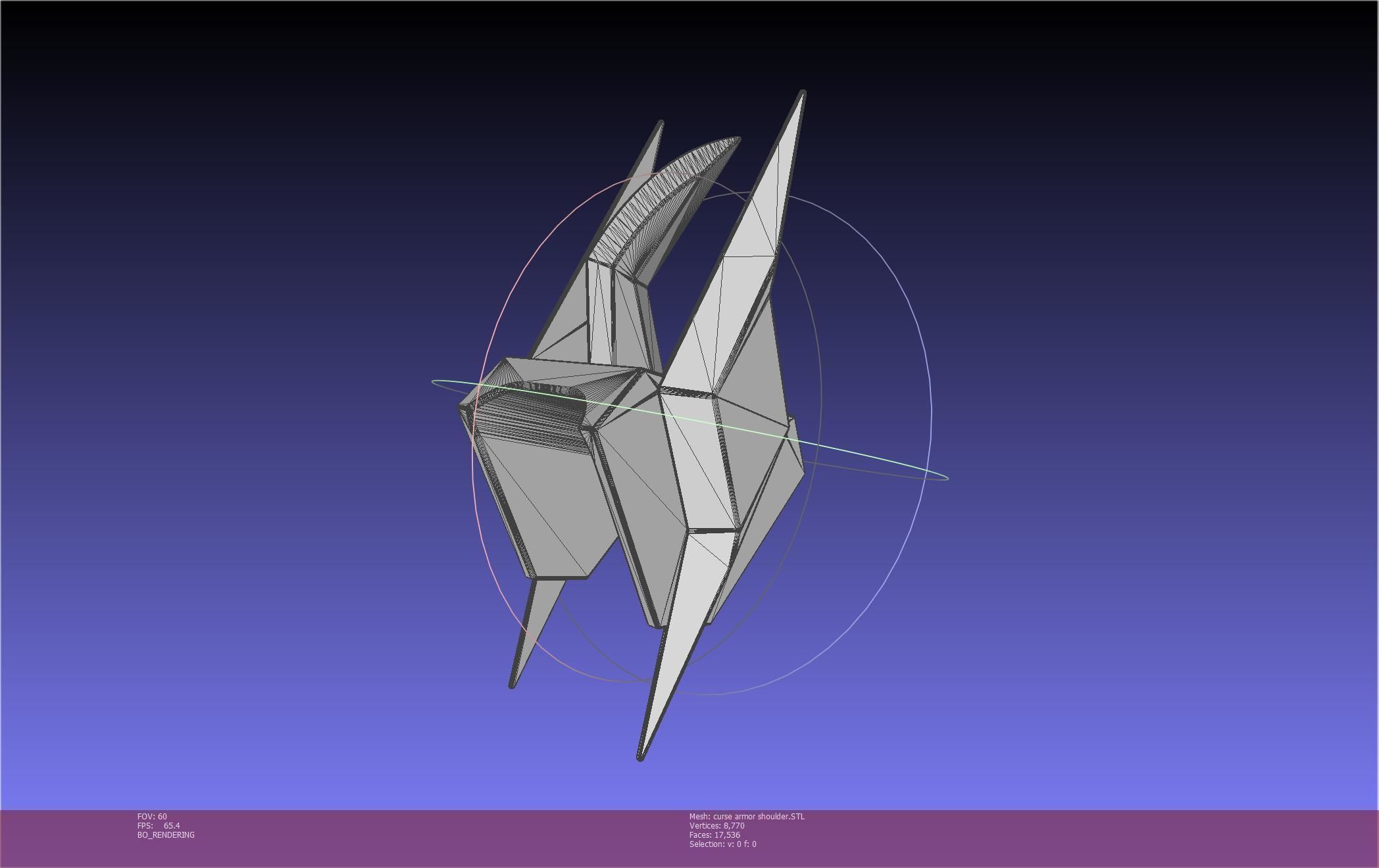 Shield Hero Curse Armor Shoulder 3D print model_7