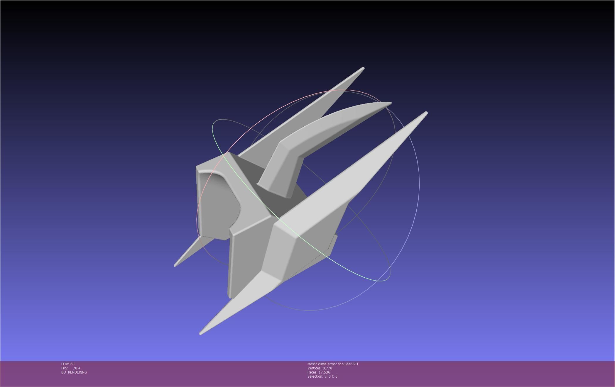 Shield Hero Curse Armor Shoulder 3D print model_50