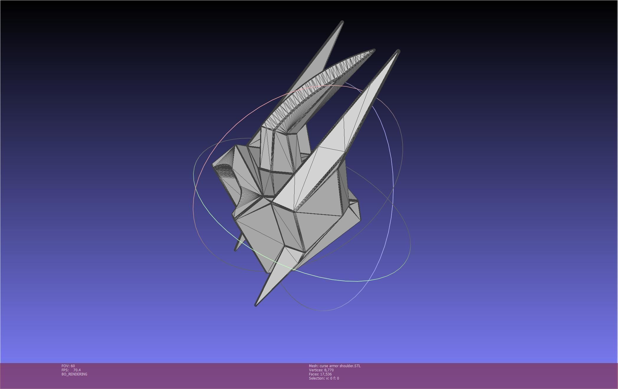 Shield Hero Curse Armor Shoulder 3D print model_9