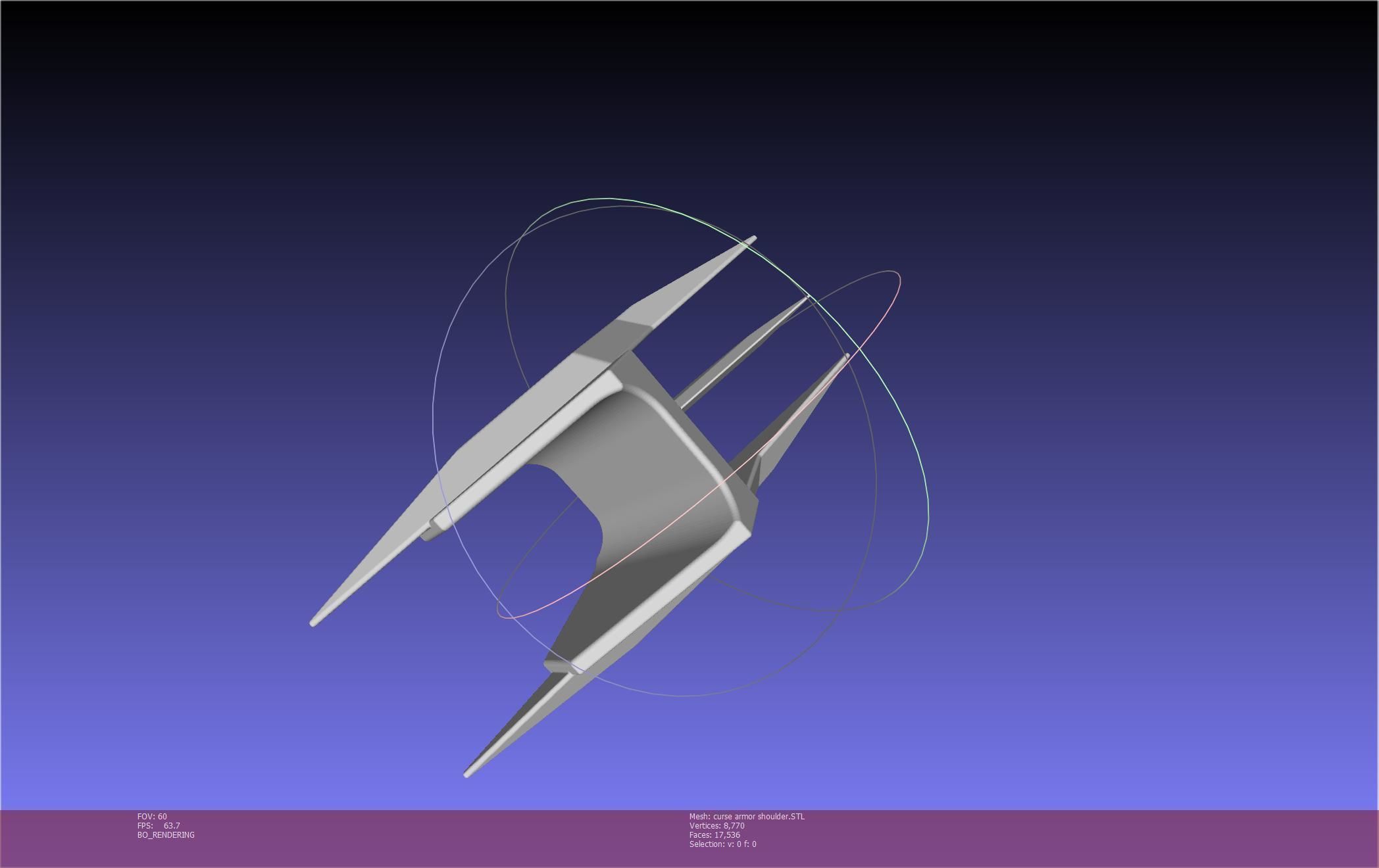 Shield Hero Curse Armor Shoulder 3D print model_48