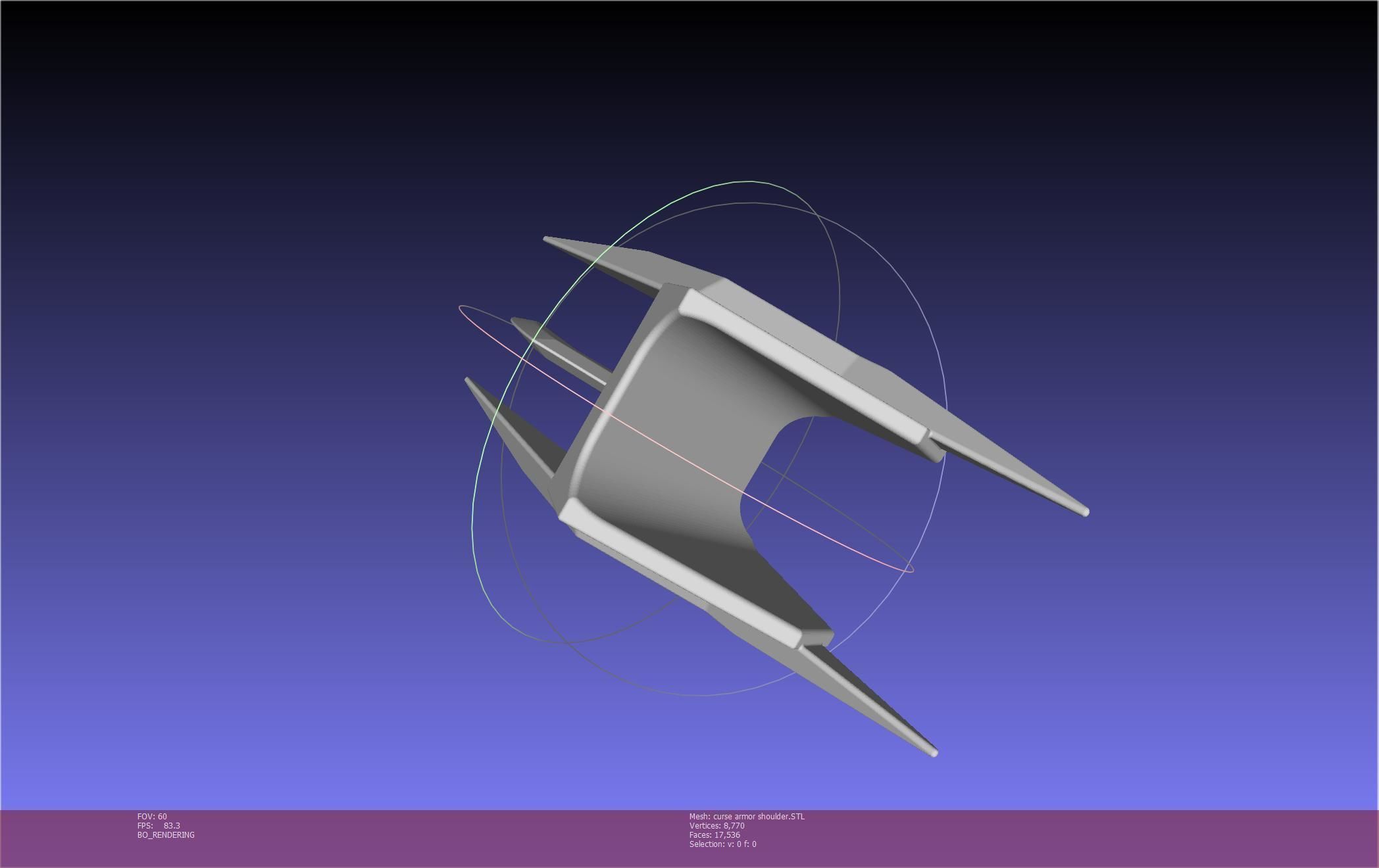 Shield Hero Curse Armor Shoulder 3D print model_27