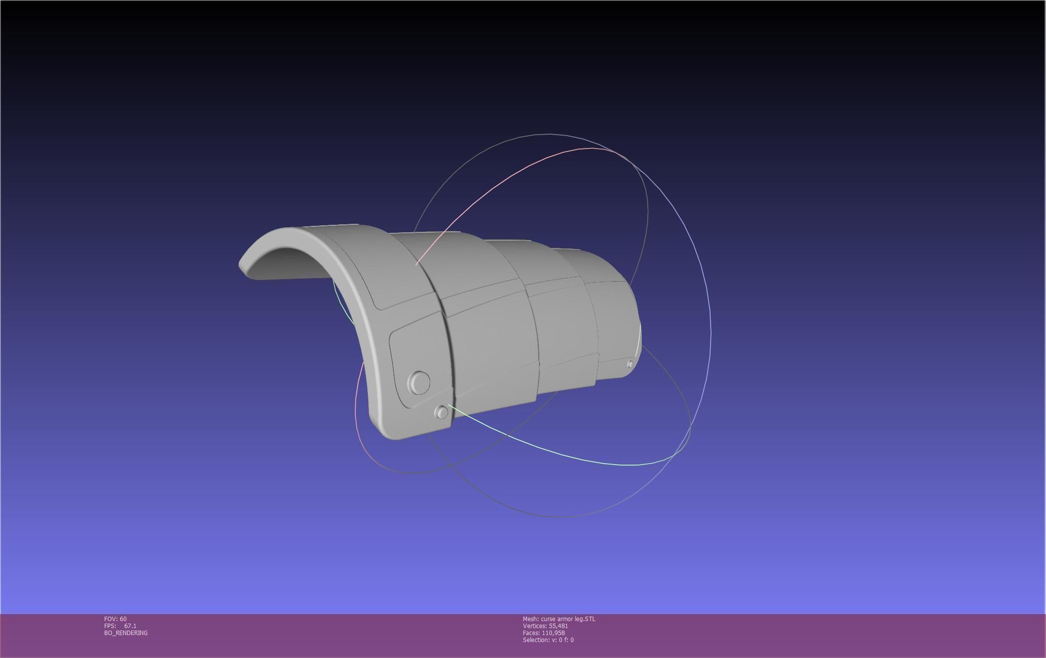Shield Hero Curse Armor Leg Piece 3D print model_57