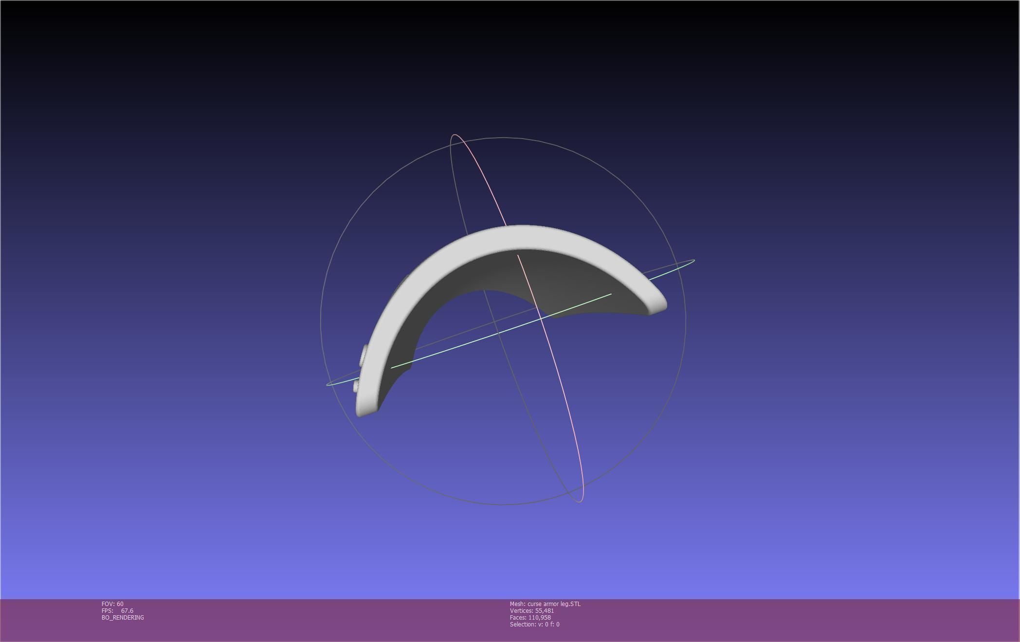 Shield Hero Curse Armor Leg Piece 3D print model_15