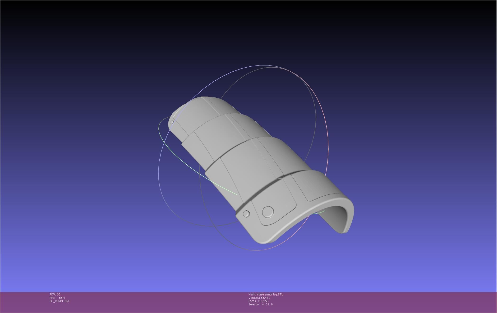 Shield Hero Curse Armor Leg Piece 3D print model_51