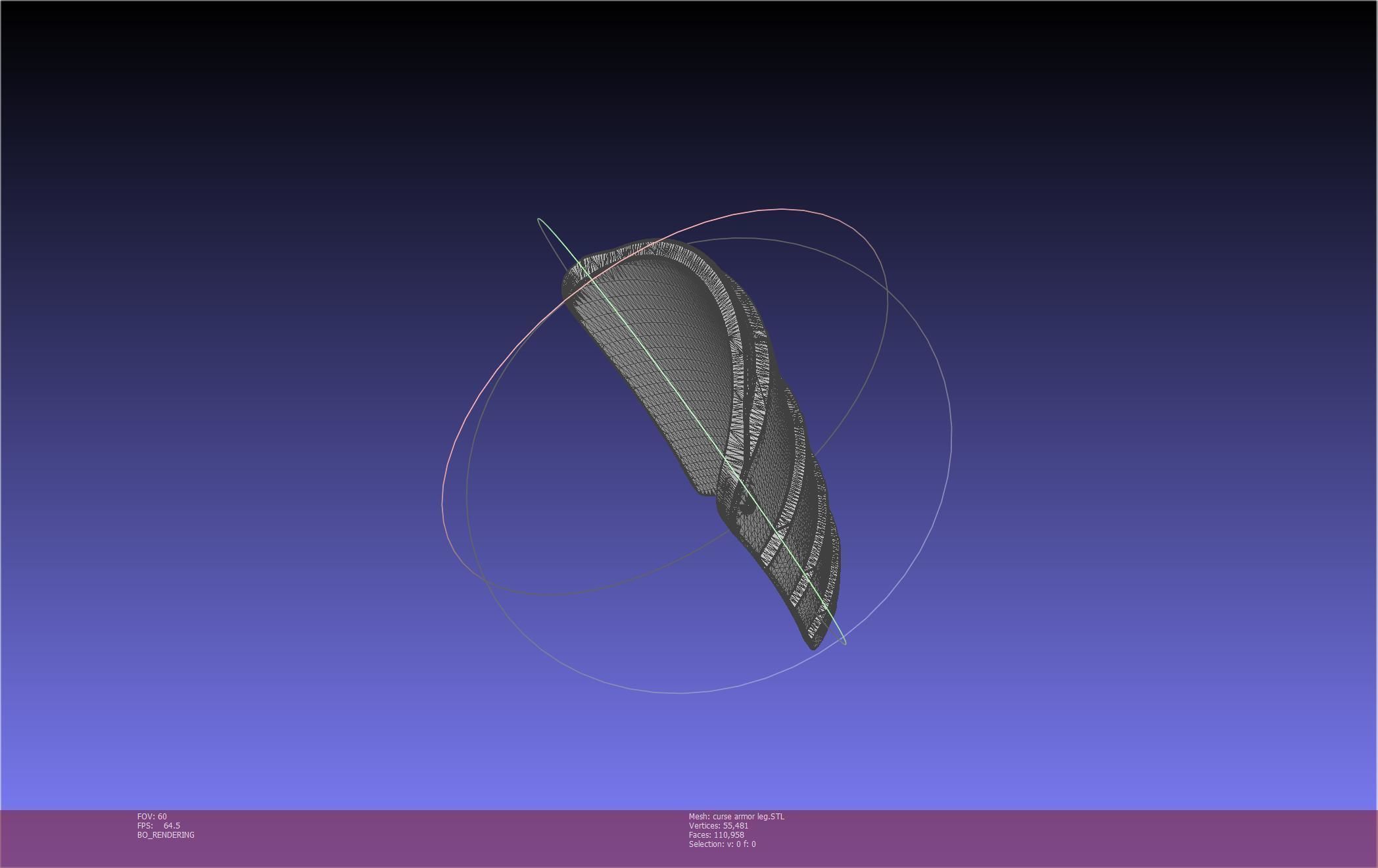 Shield Hero Curse Armor Leg Piece 3D print model_74