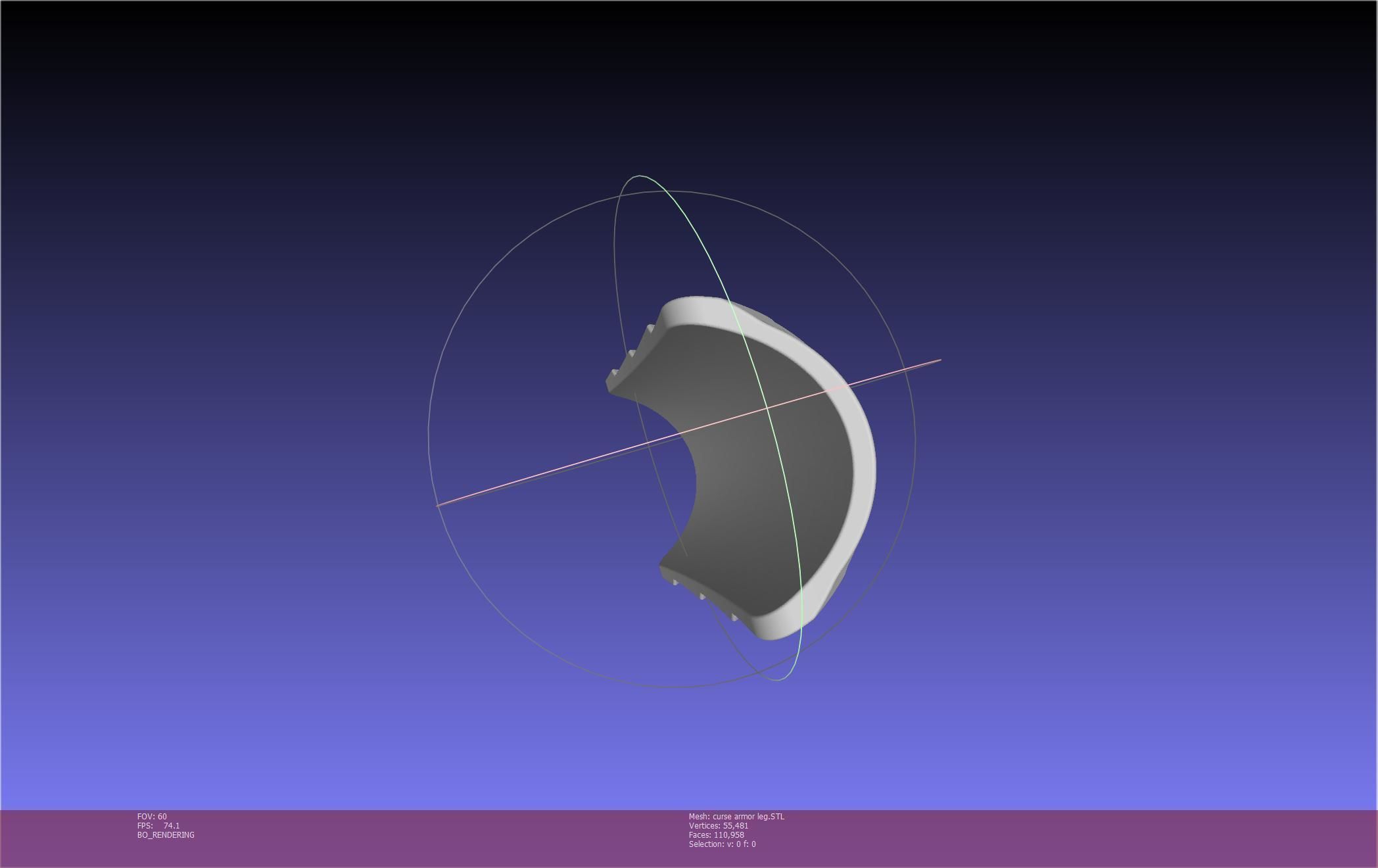 Shield Hero Curse Armor Leg Piece 3D print model_21