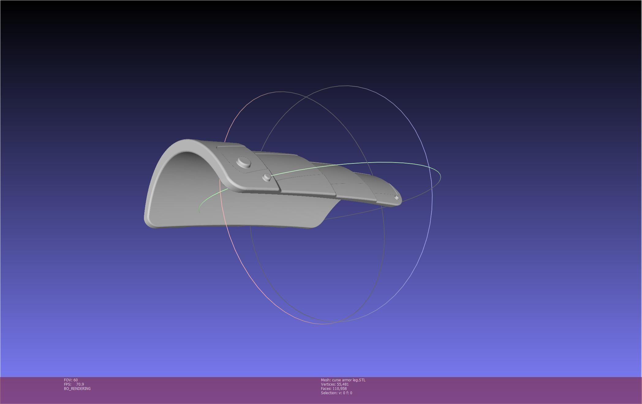 Shield Hero Curse Armor Leg Piece 3D print model_25