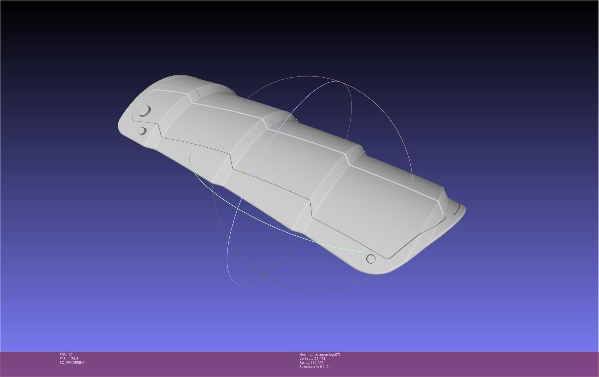 Shield Hero Curse Armor Leg Piece 3D print model_3