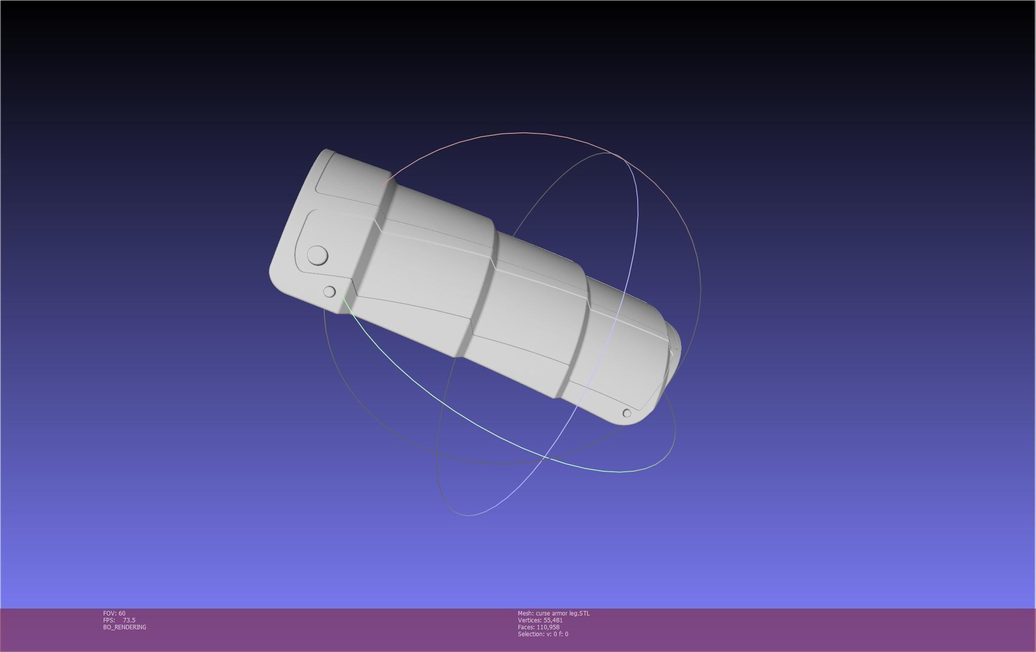 Shield Hero Curse Armor Leg Piece 3D print model_59