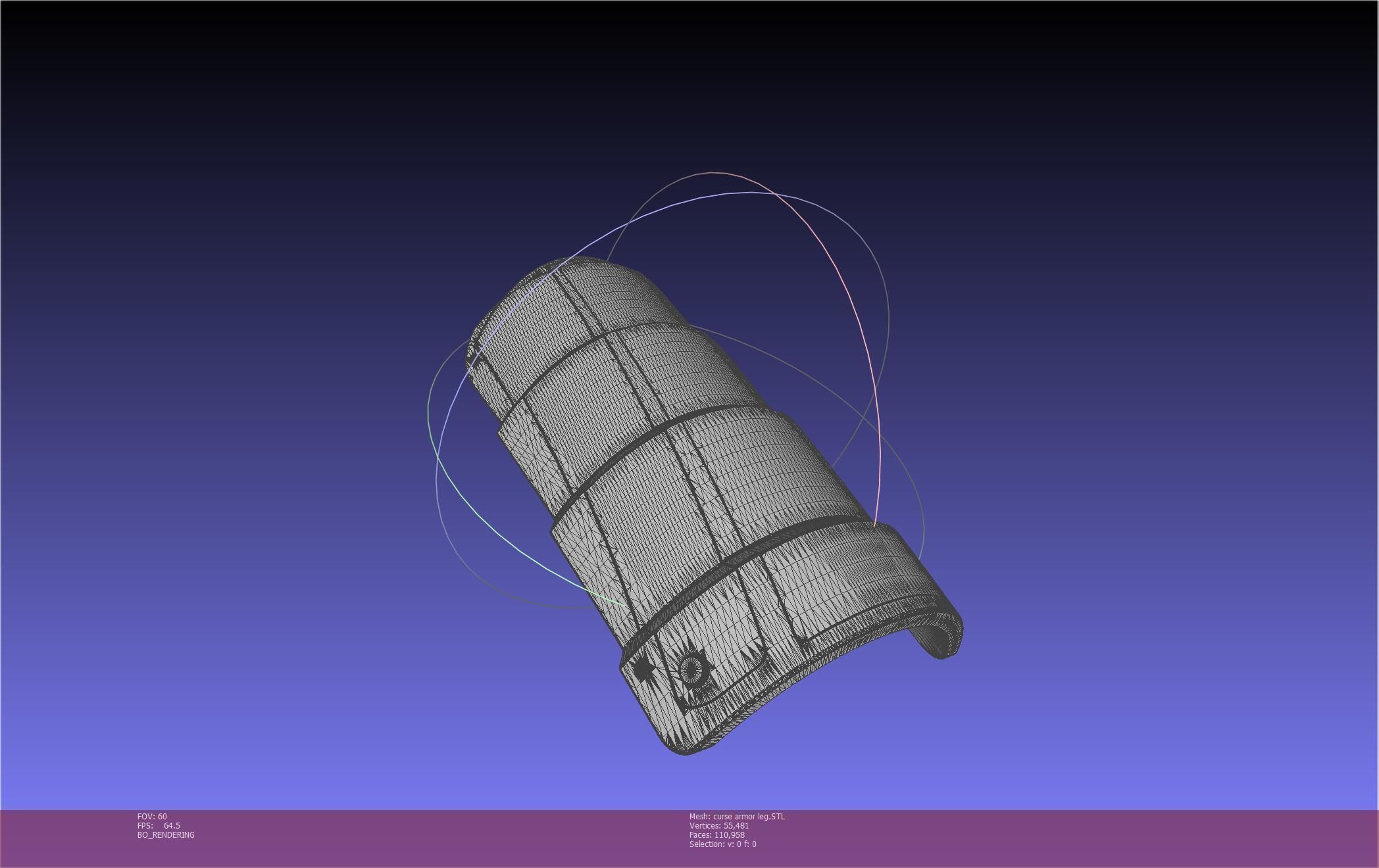 Shield Hero Curse Armor Leg Piece 3D print model_70