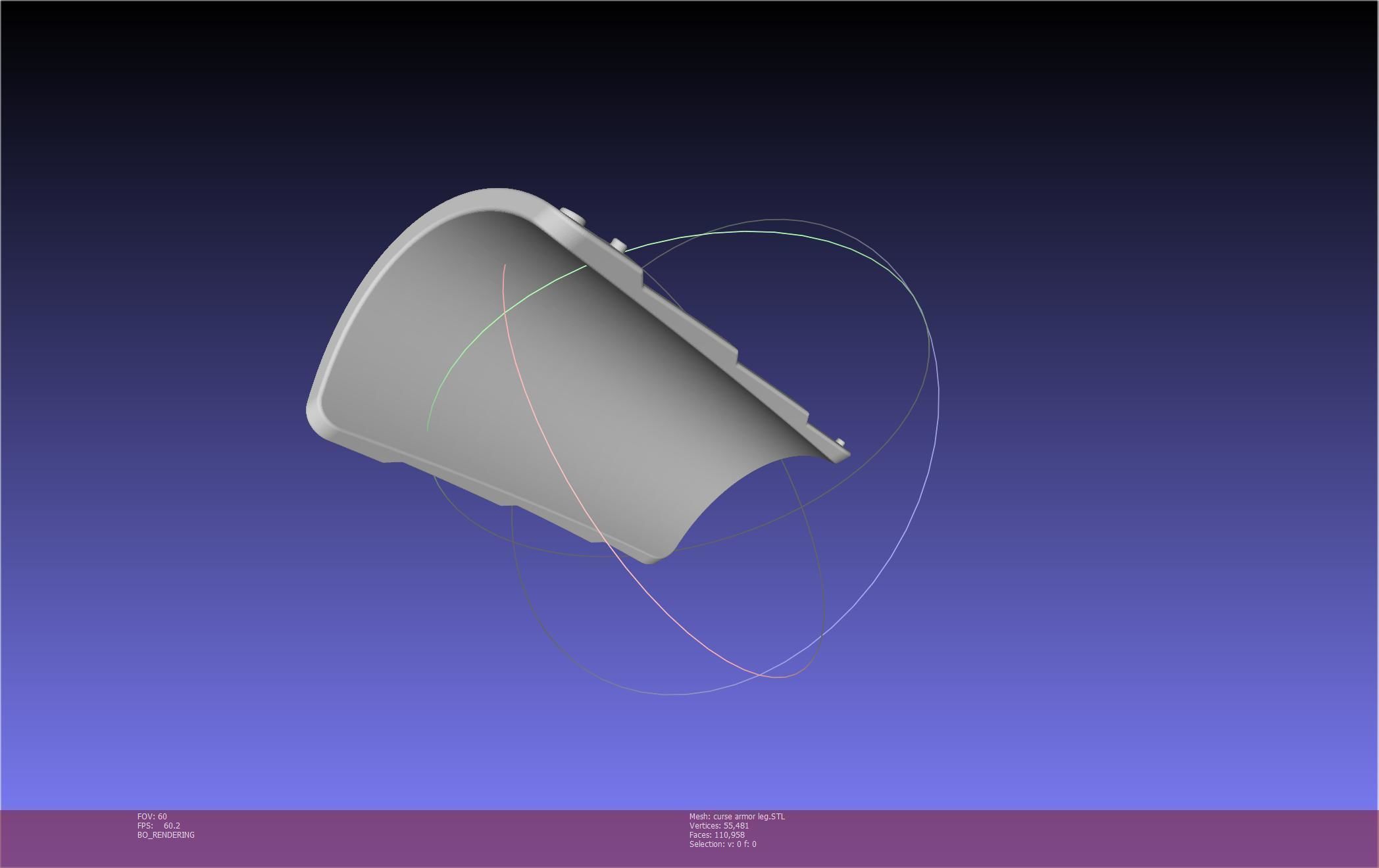 Shield Hero Curse Armor Leg Piece 3D print model_26