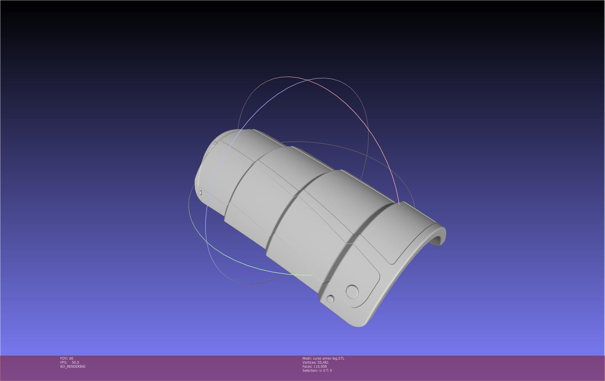 Shield Hero Curse Armor Leg Piece 3D print model_37