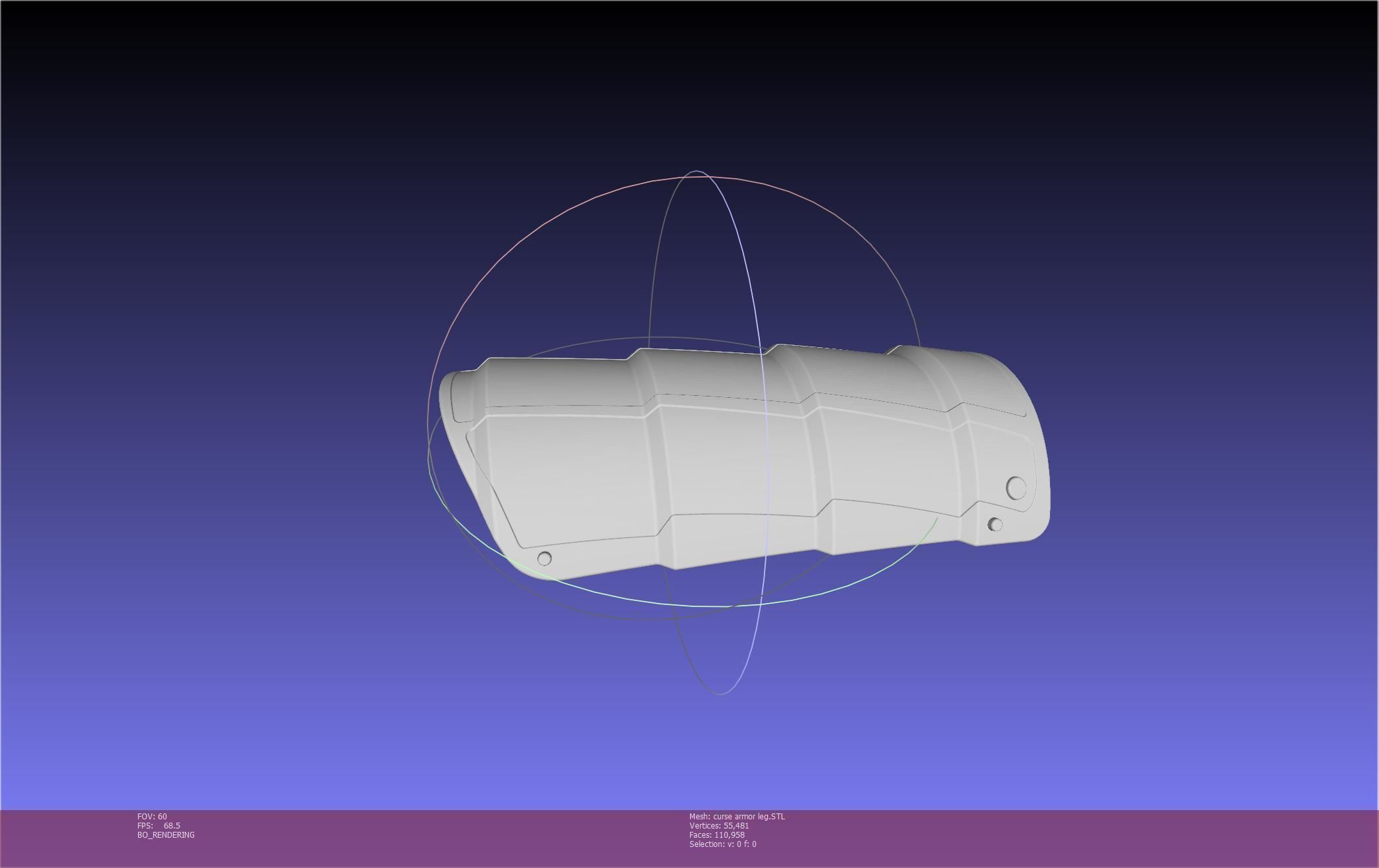 Shield Hero Curse Armor Leg Piece 3D print model_36