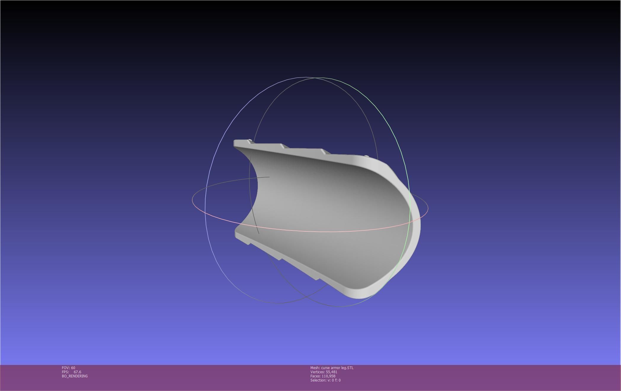 Shield Hero Curse Armor Leg Piece 3D print model_22