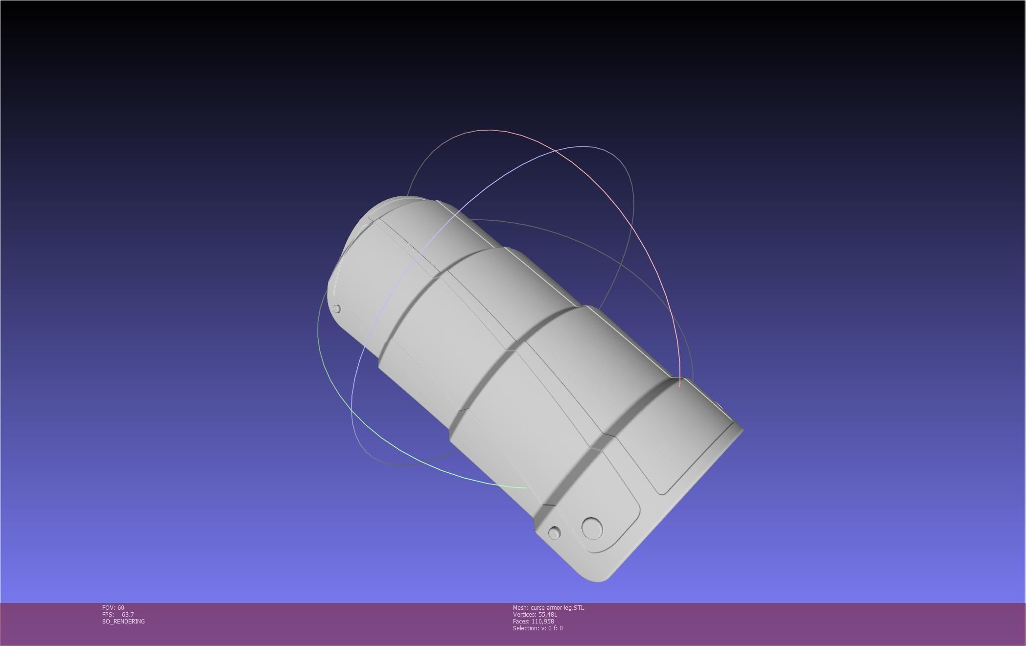 Shield Hero Curse Armor Leg Piece 3D print model_44