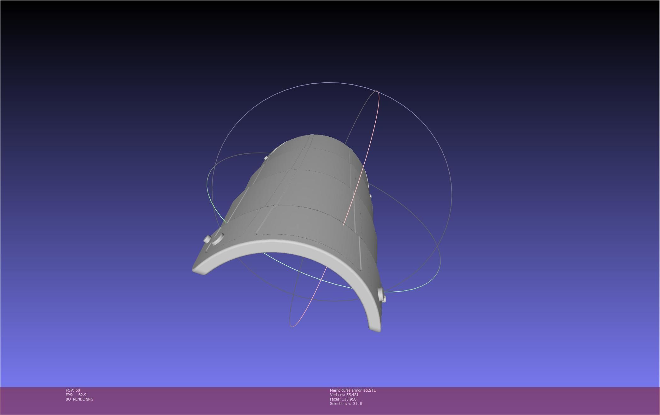 Shield Hero Curse Armor Leg Piece 3D print model_55