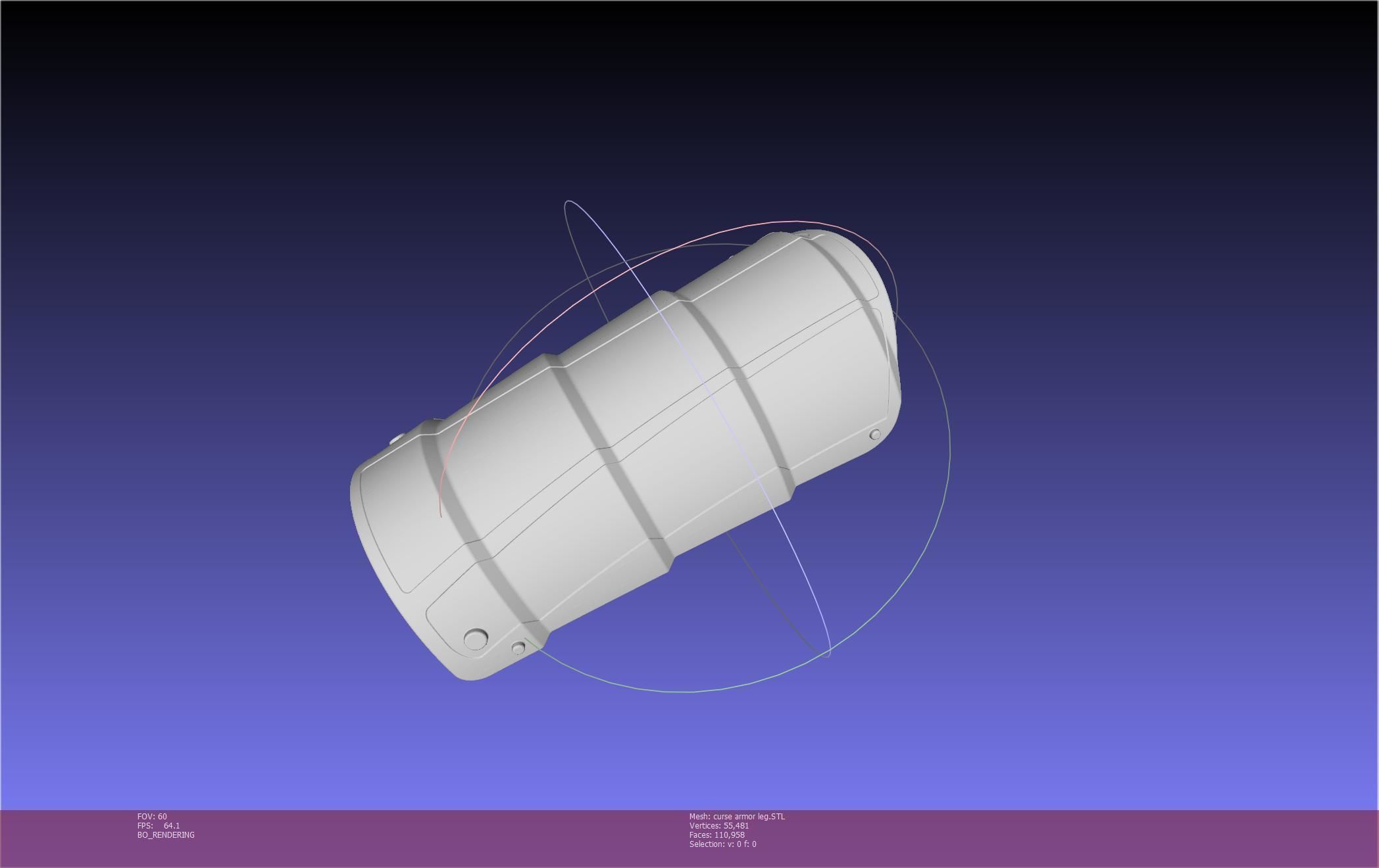 Shield Hero Curse Armor Leg Piece 3D print model_32