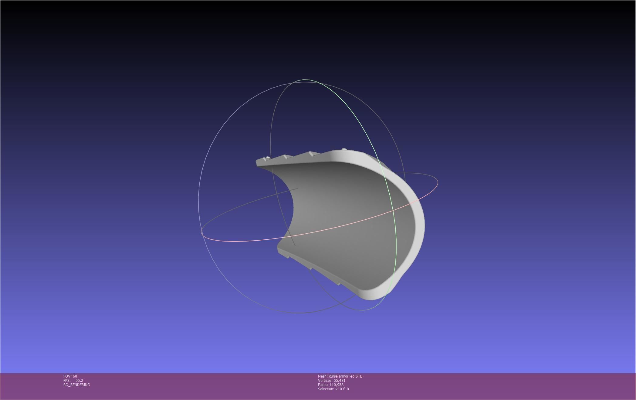 Shield Hero Curse Armor Leg Piece 3D print model_20