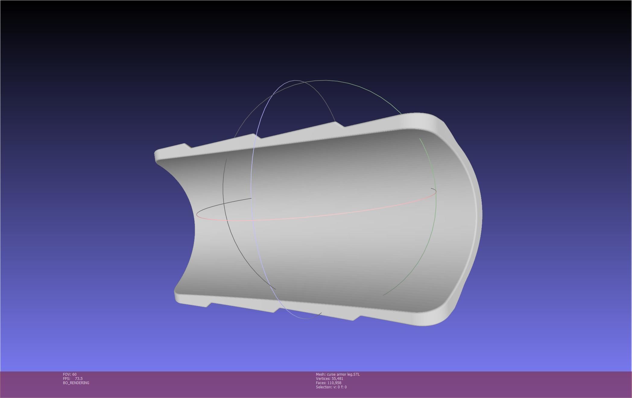 Shield Hero Curse Armor Leg Piece 3D print model_10