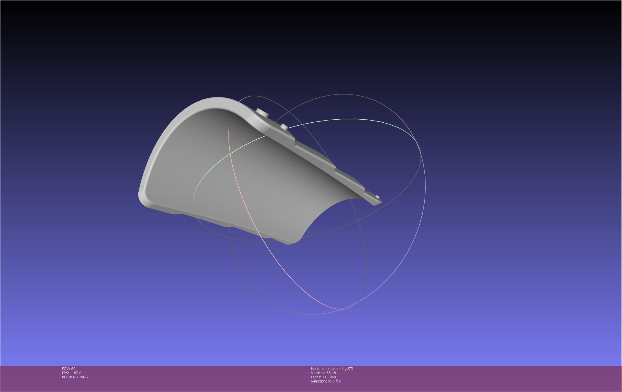 Shield Hero Curse Armor Leg Piece 3D print model_16