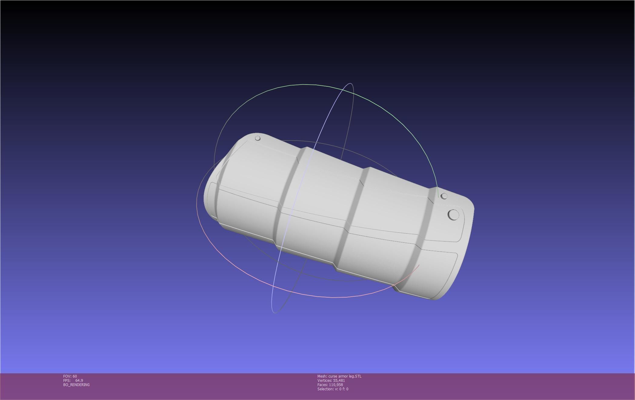 Shield Hero Curse Armor Leg Piece 3D print model_89