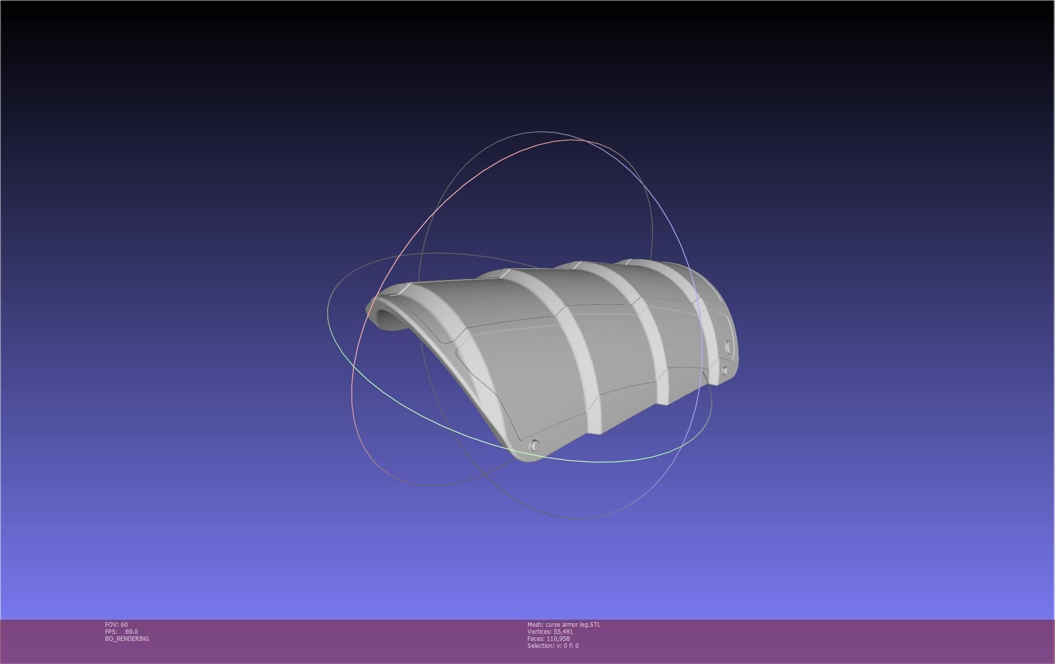 Shield Hero Curse Armor Leg Piece 3D print model_42