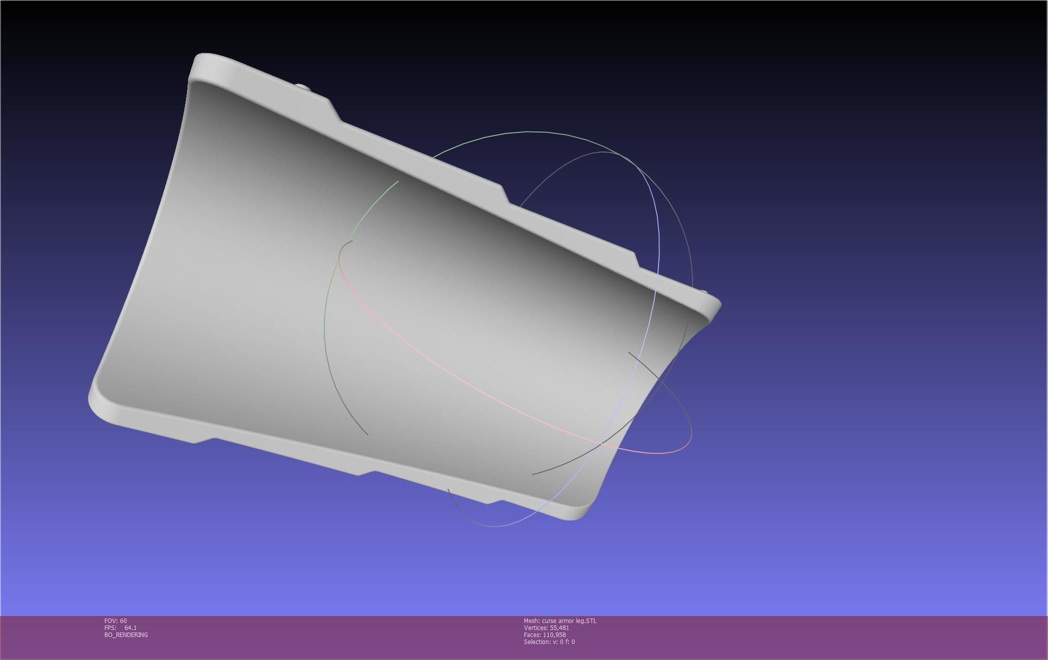 Shield Hero Curse Armor Leg Piece 3D print model_14