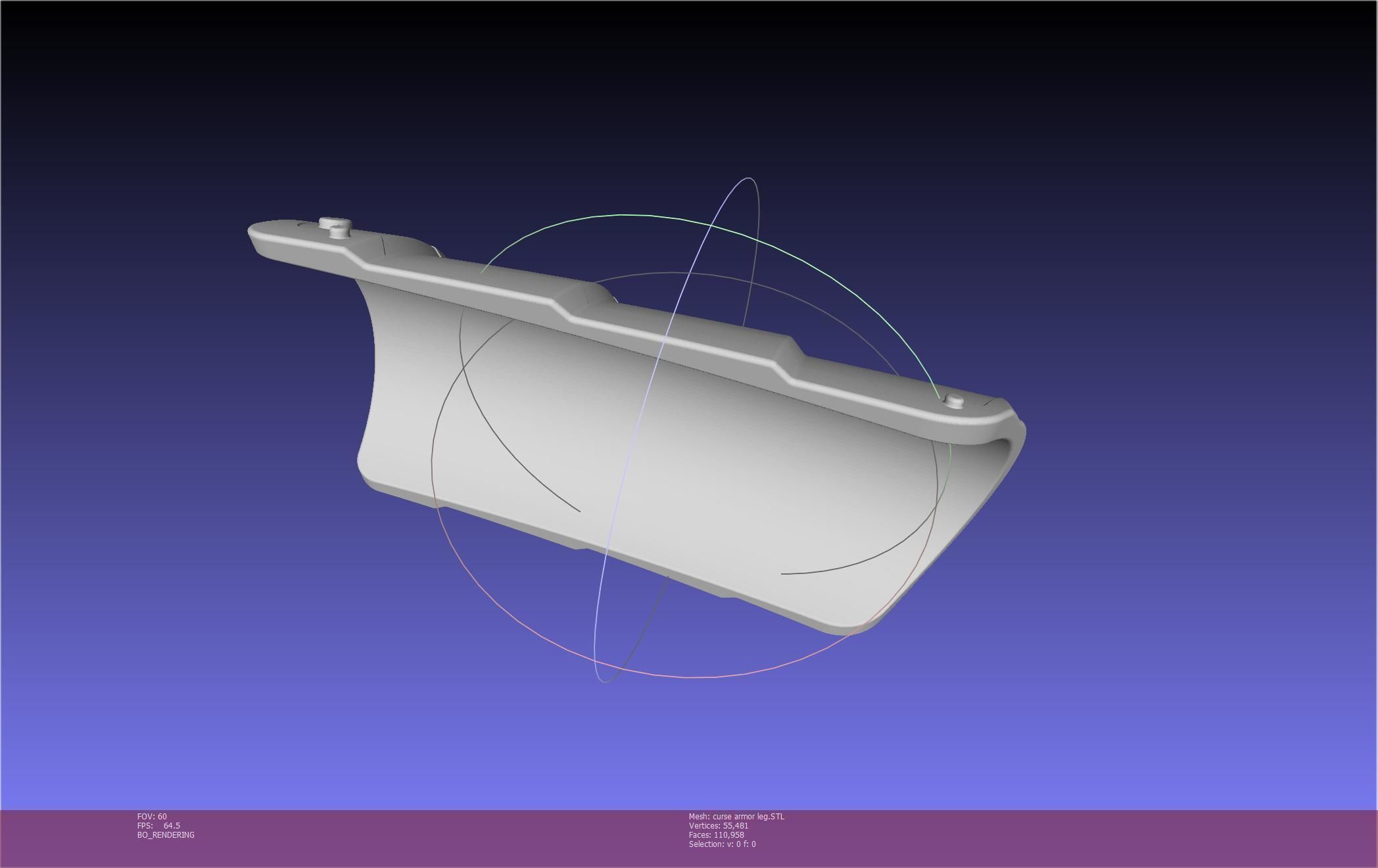 Shield Hero Curse Armor Leg Piece 3D print model_5