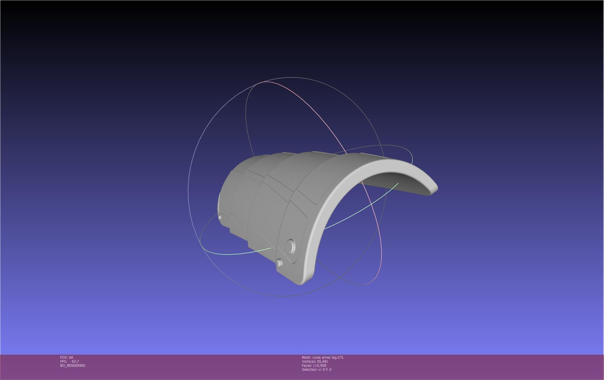 Shield Hero Curse Armor Leg Piece 3D print model_83