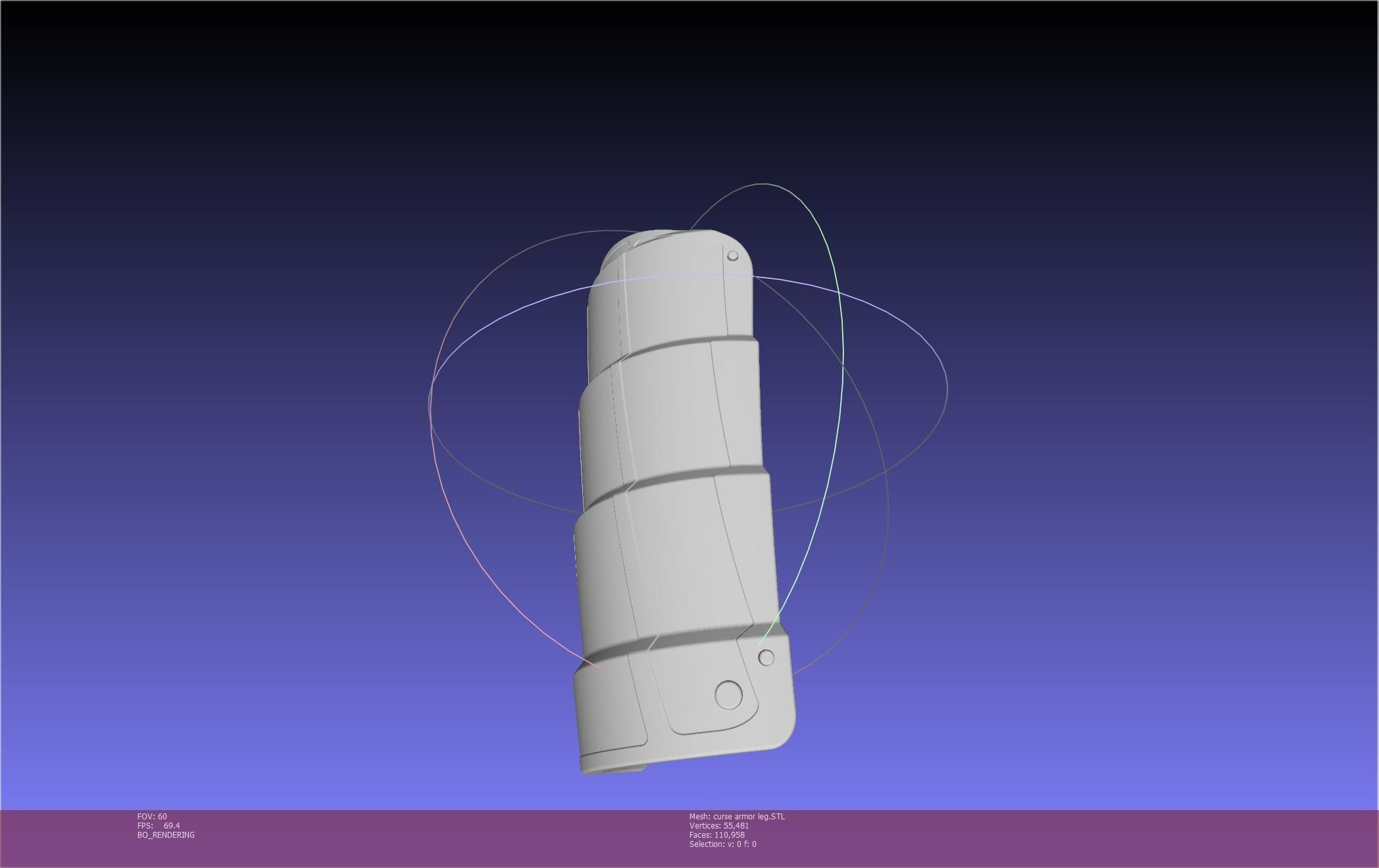 Shield Hero Curse Armor Leg Piece 3D print model_88