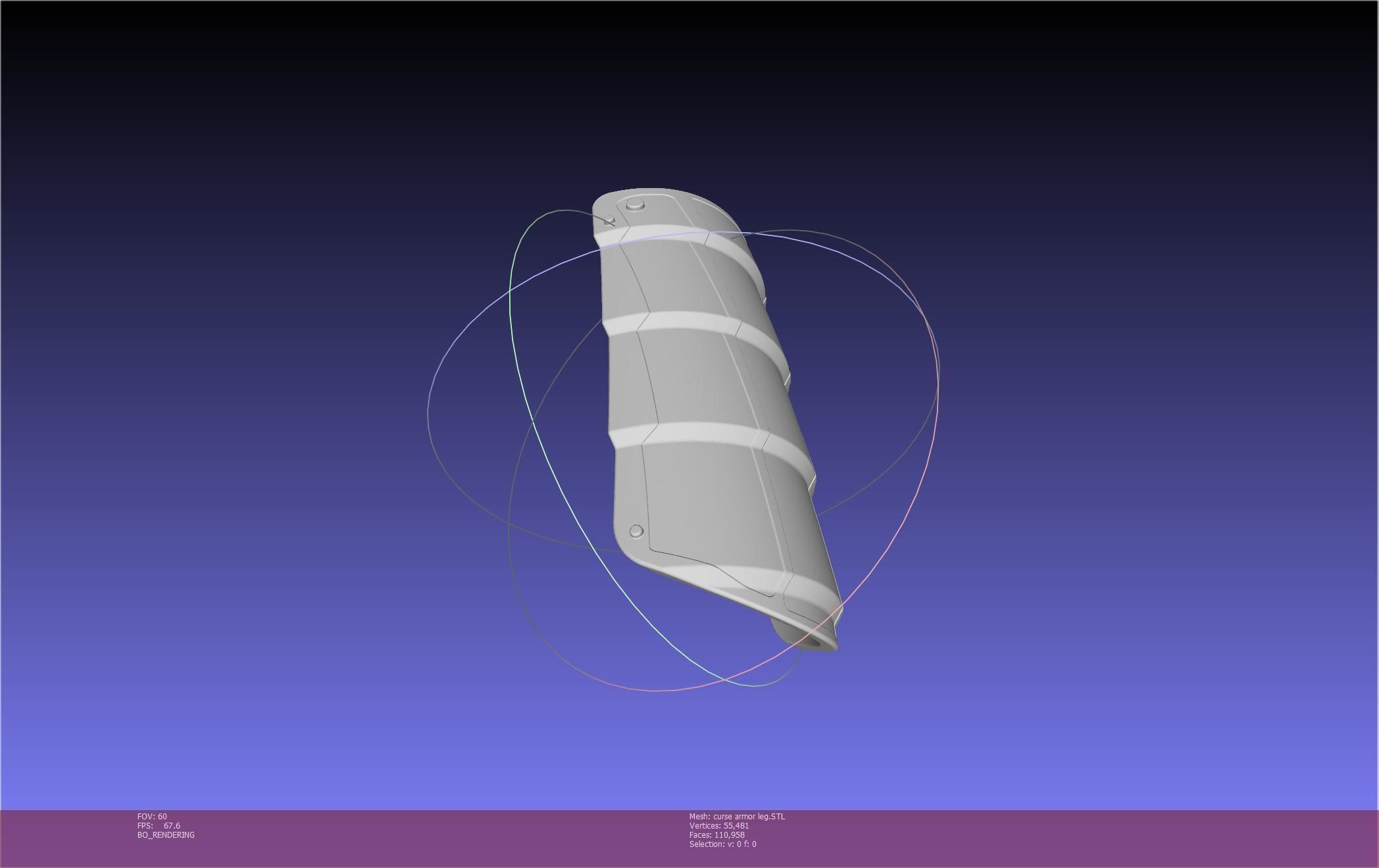 Shield Hero Curse Armor Leg Piece 3D print model_92