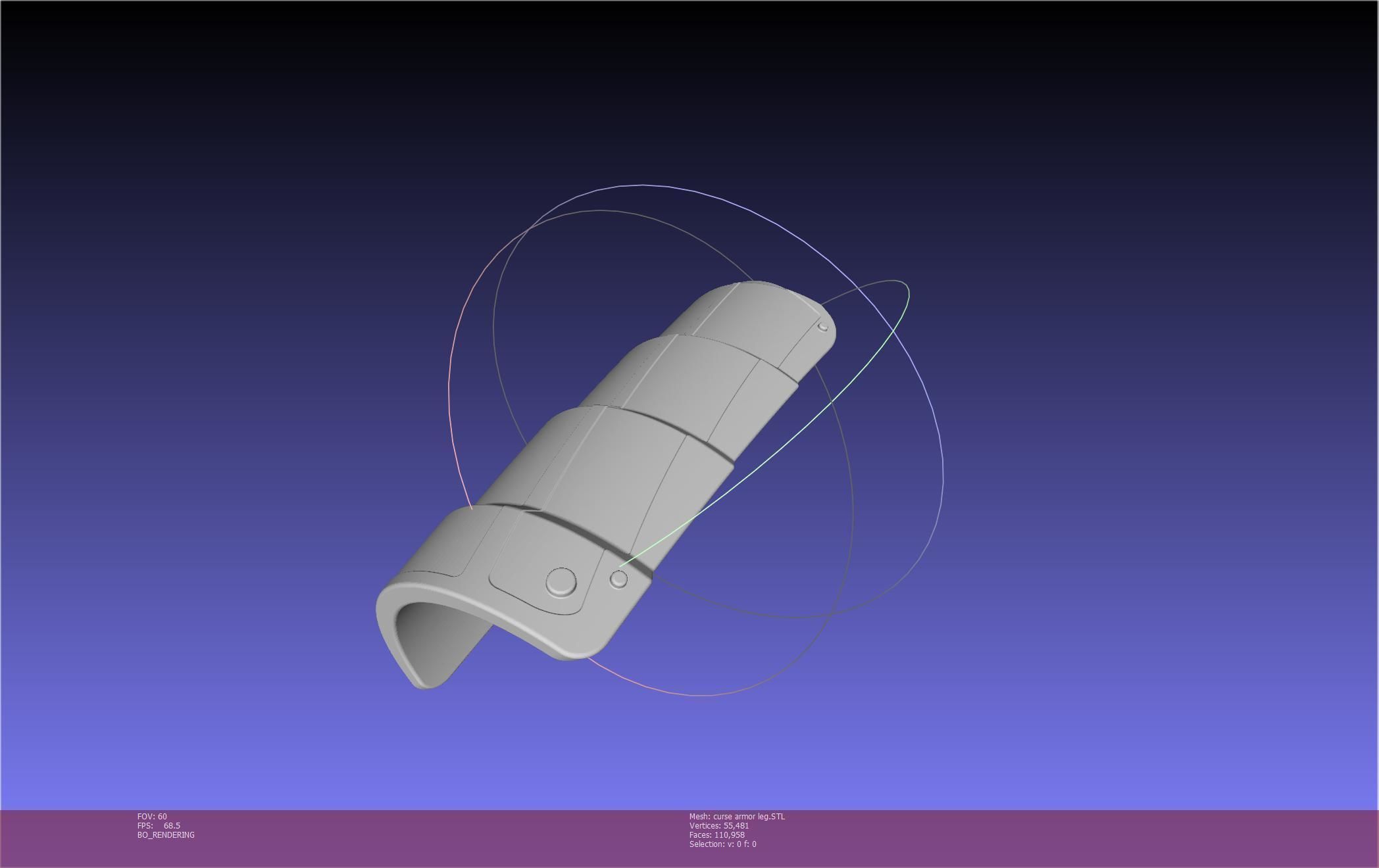 Shield Hero Curse Armor Leg Piece 3D print model_87