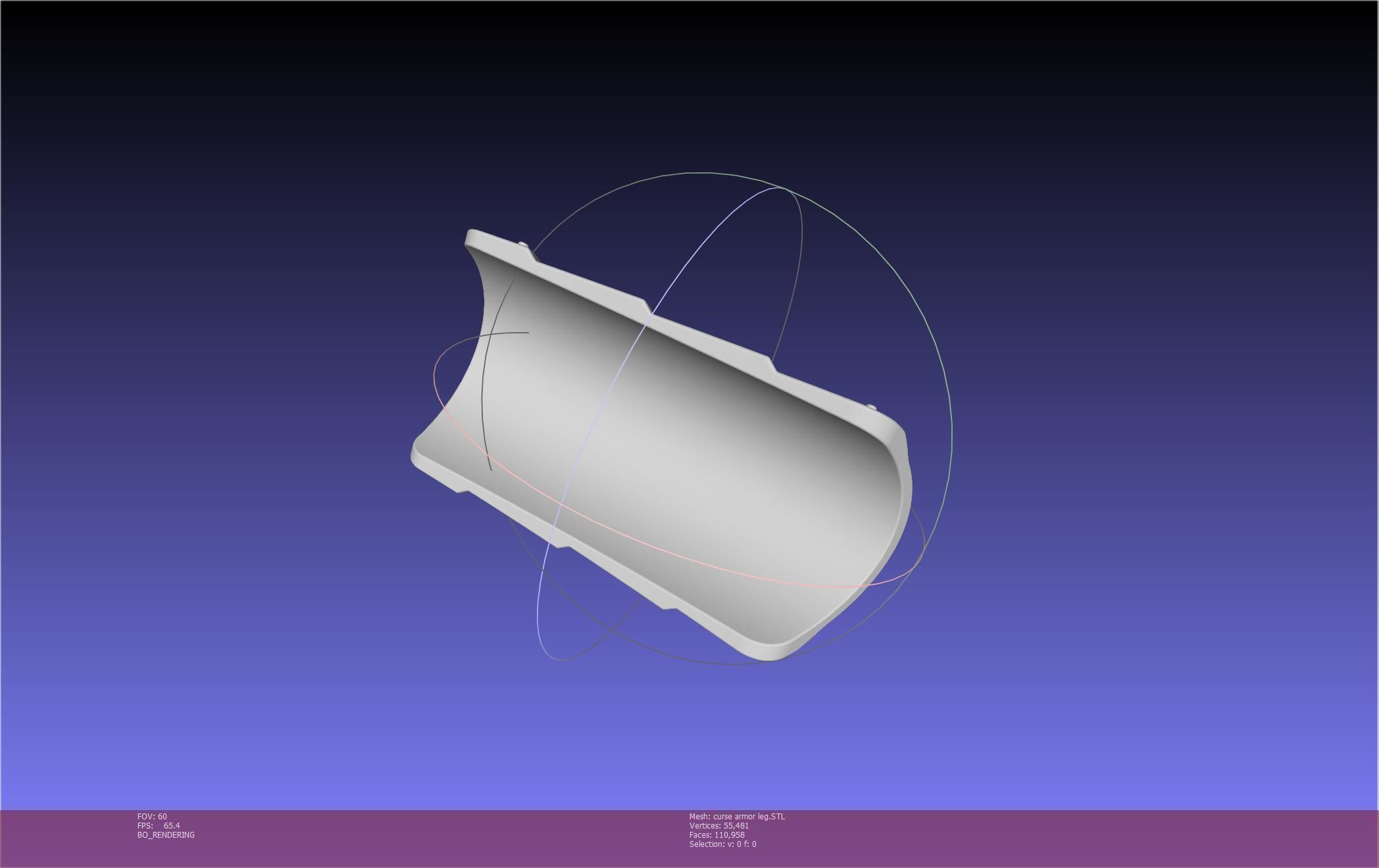 Shield Hero Curse Armor Leg Piece 3D print model_23