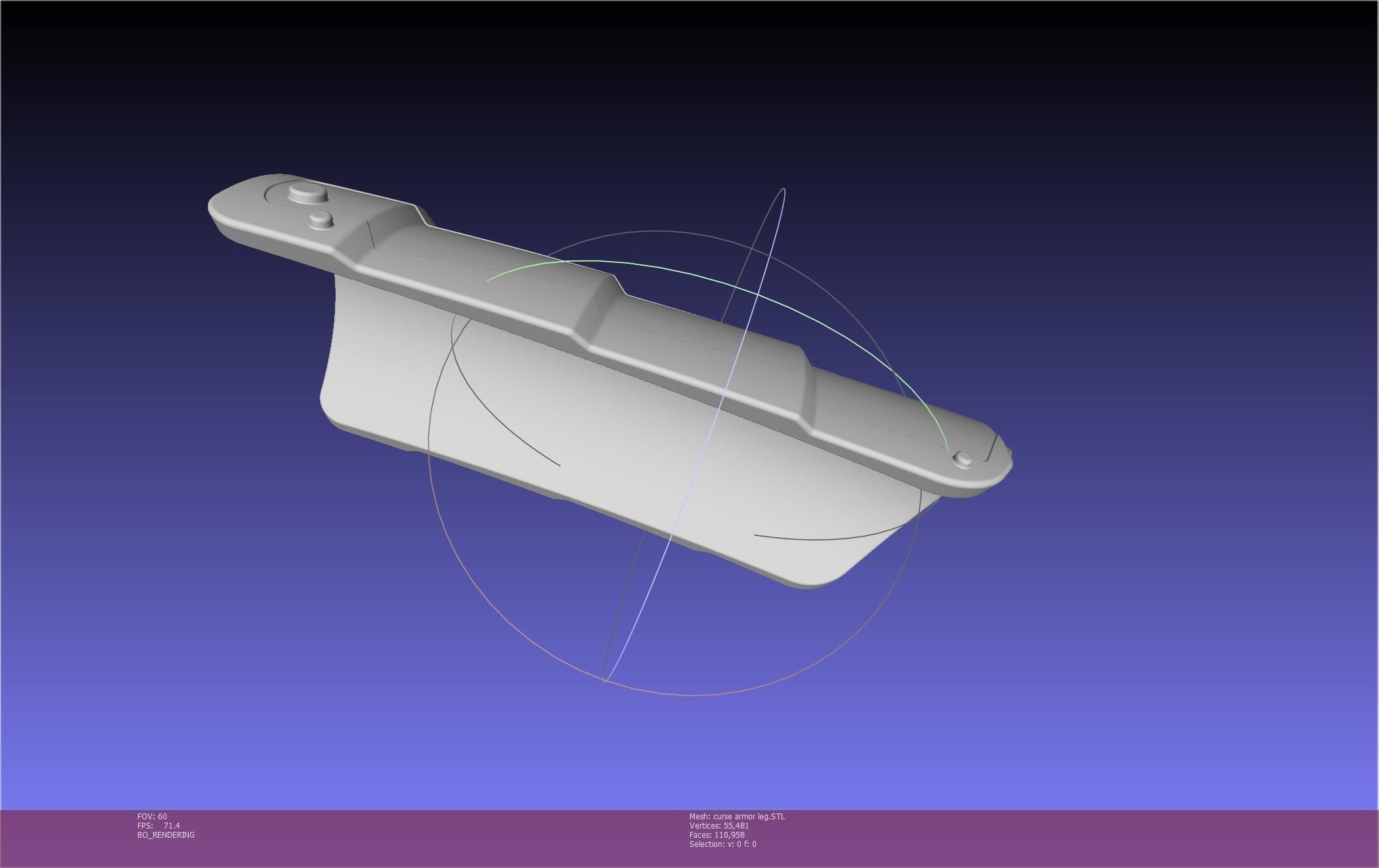 Shield Hero Curse Armor Leg Piece 3D print model_11