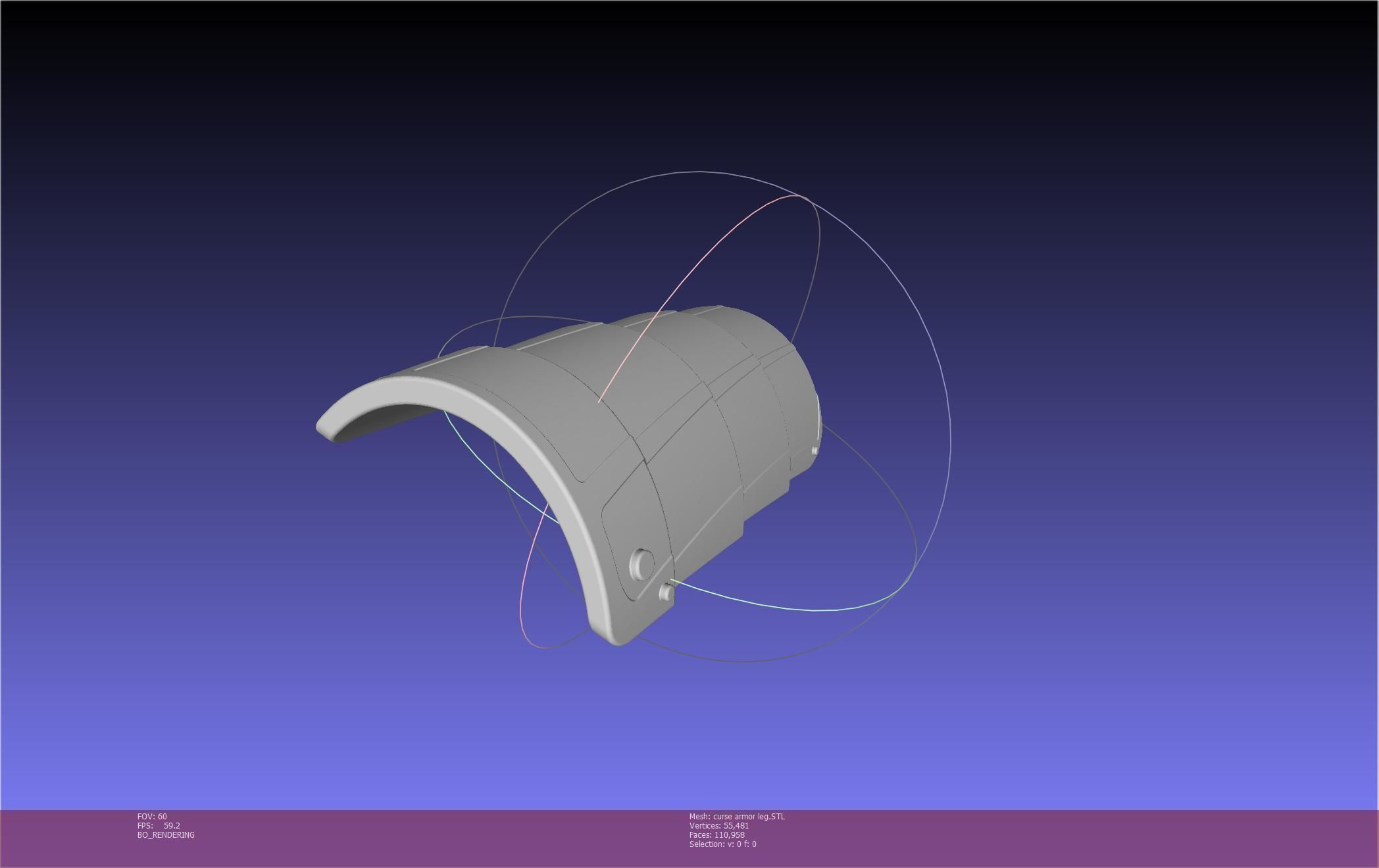 Shield Hero Curse Armor Leg Piece 3D print model_54