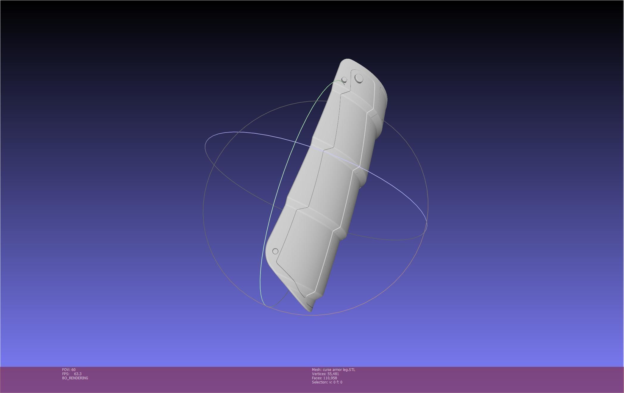 Shield Hero Curse Armor Leg Piece 3D print model_86