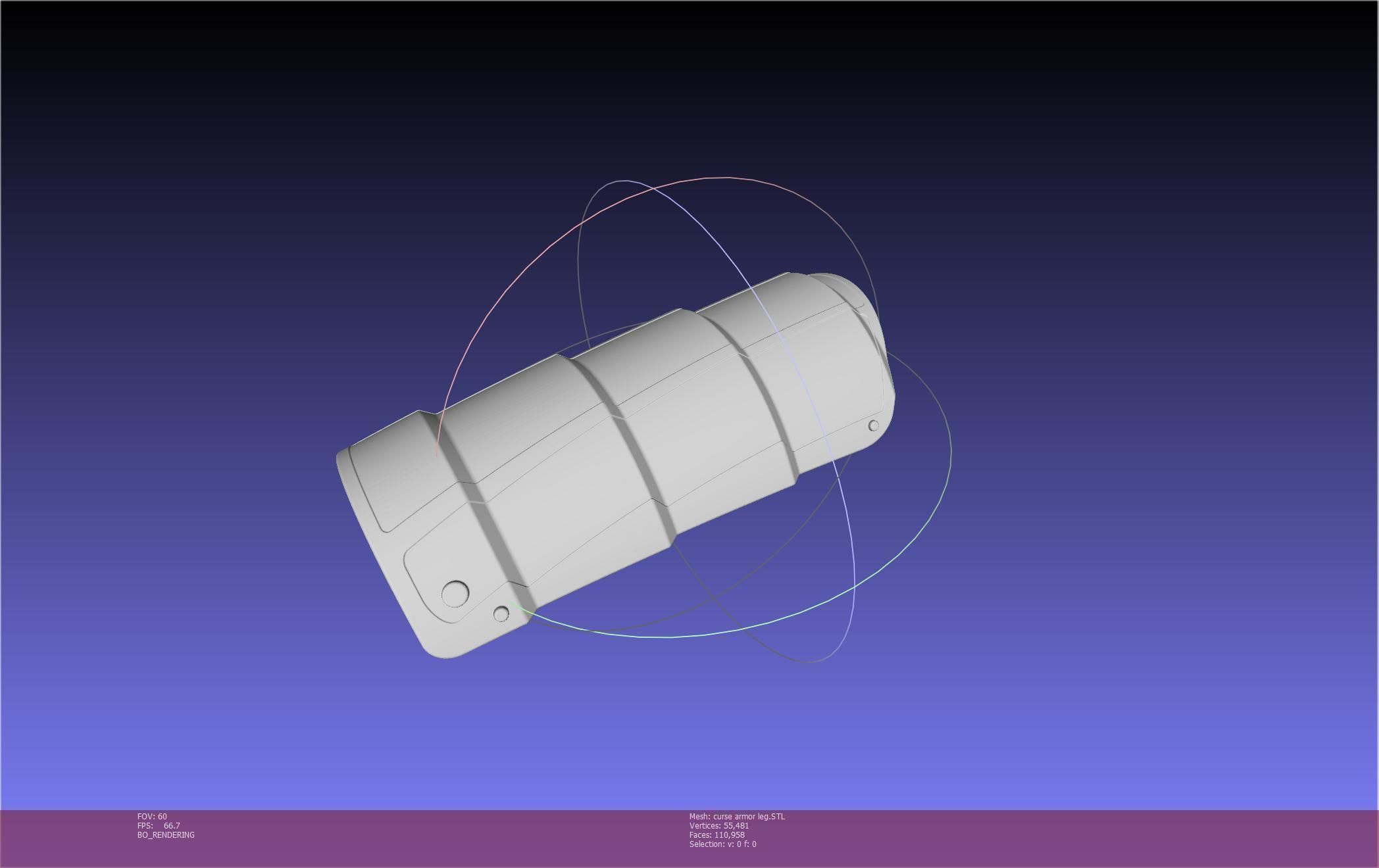 Shield Hero Curse Armor Leg Piece 3D print model_29