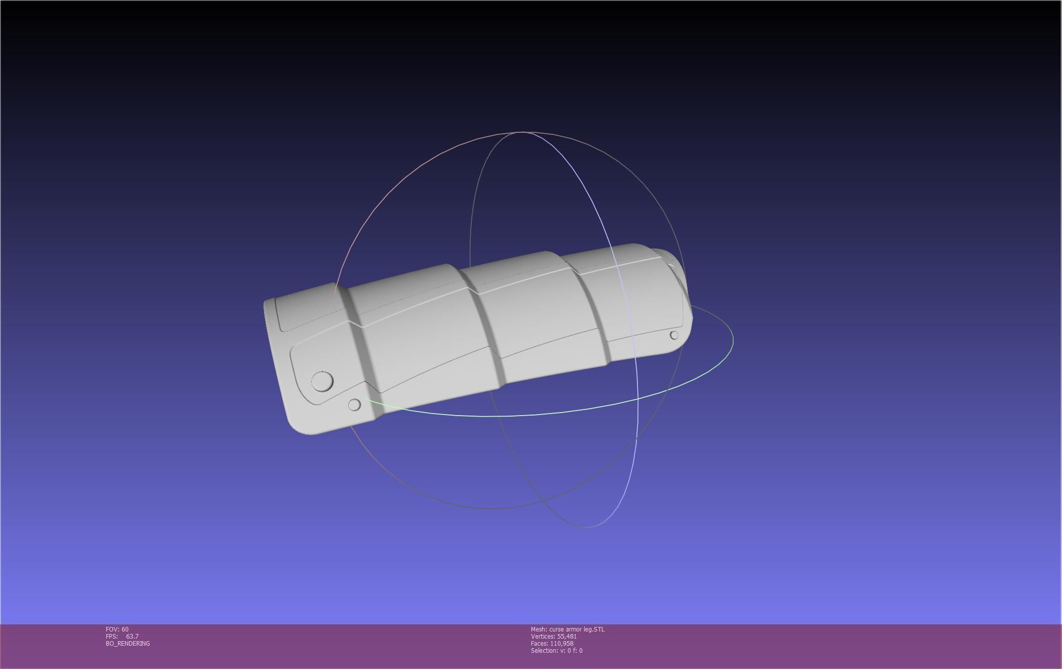 Shield Hero Curse Armor Leg Piece 3D print model_27